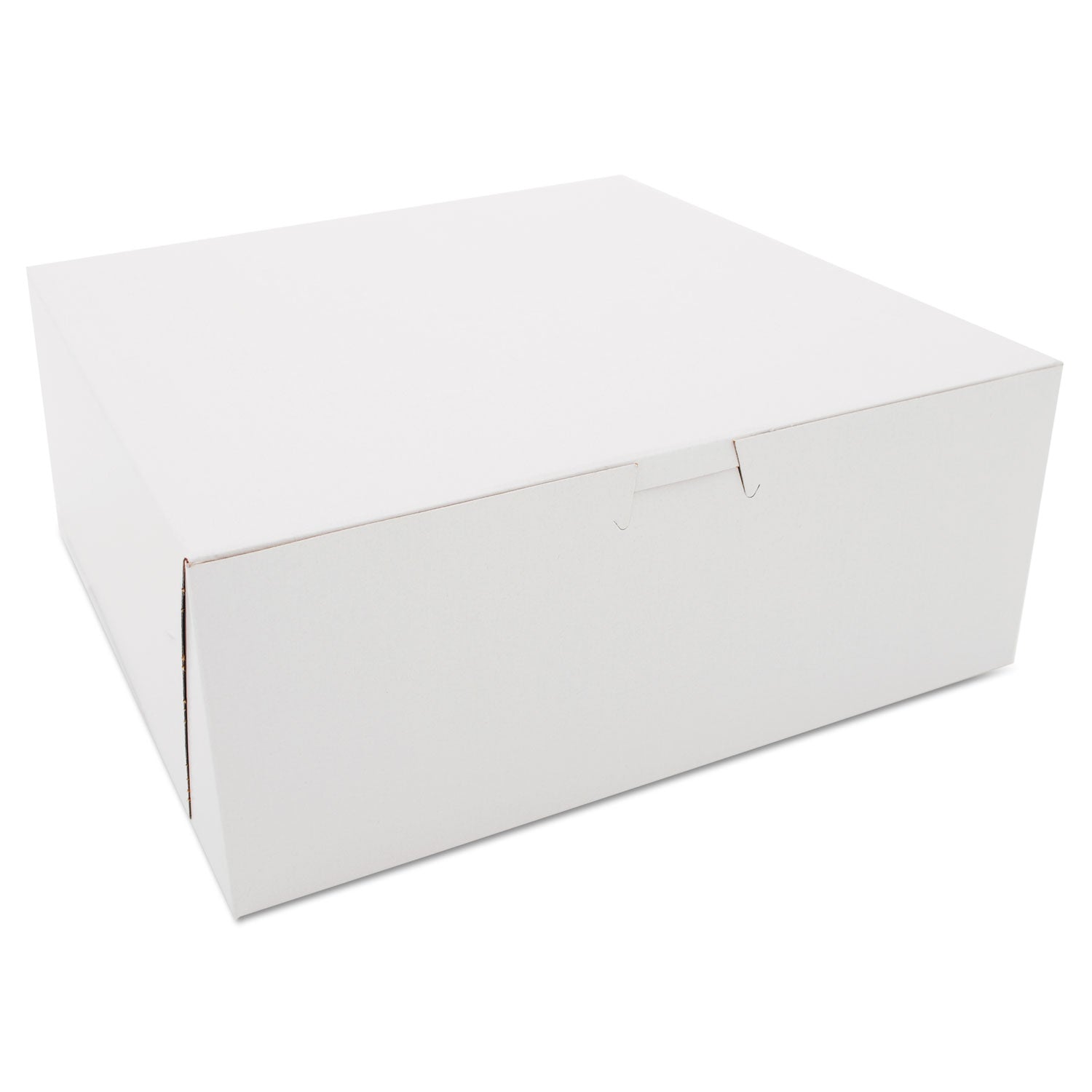 White One-Piece Non-Window Bakery Boxes | 10x10x4