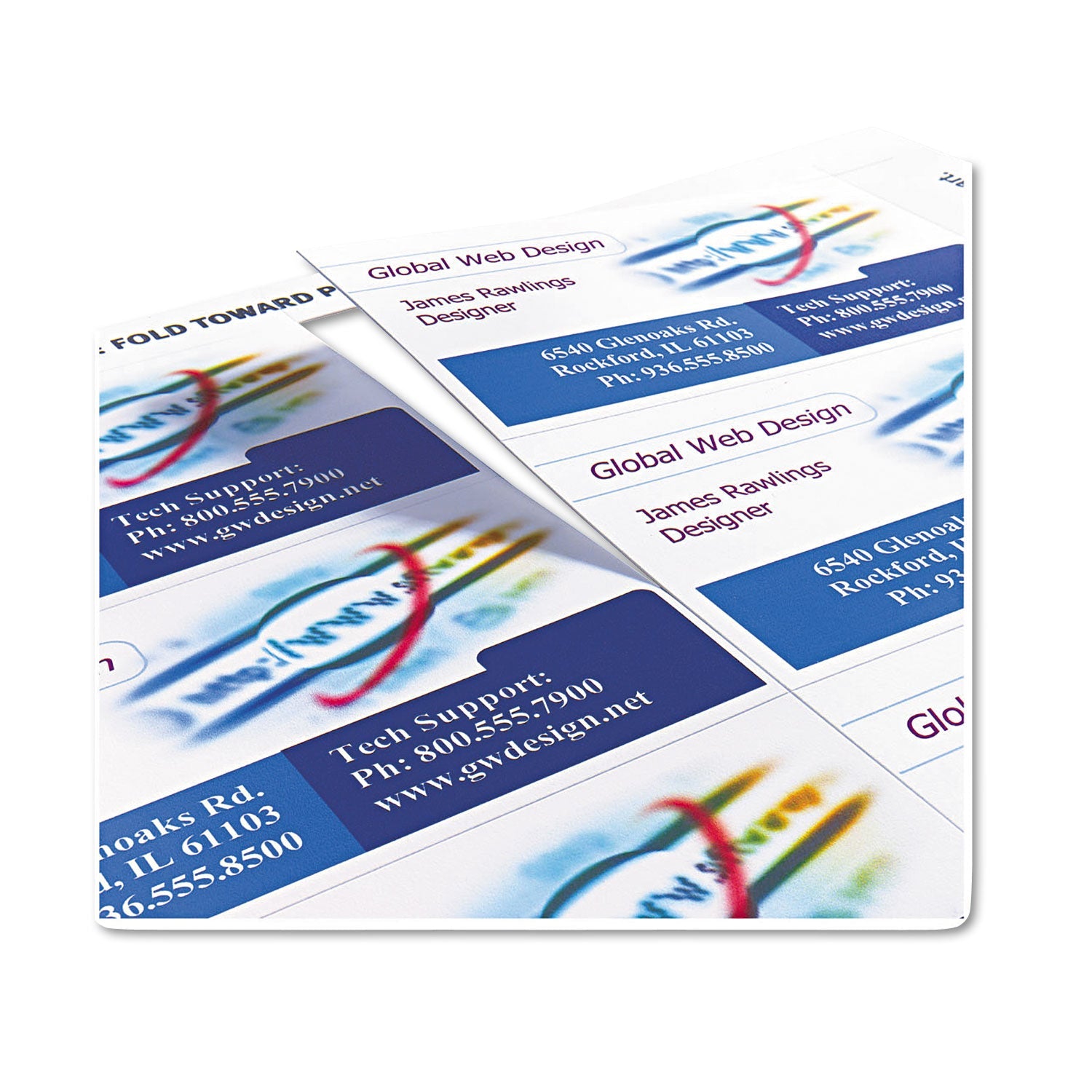 Avery® True Print Clean Edge Business Cards, Inkjet, 2 X 3.5, White, 200 Cards, 10 Cards/sheet, 20 Sheets/pack