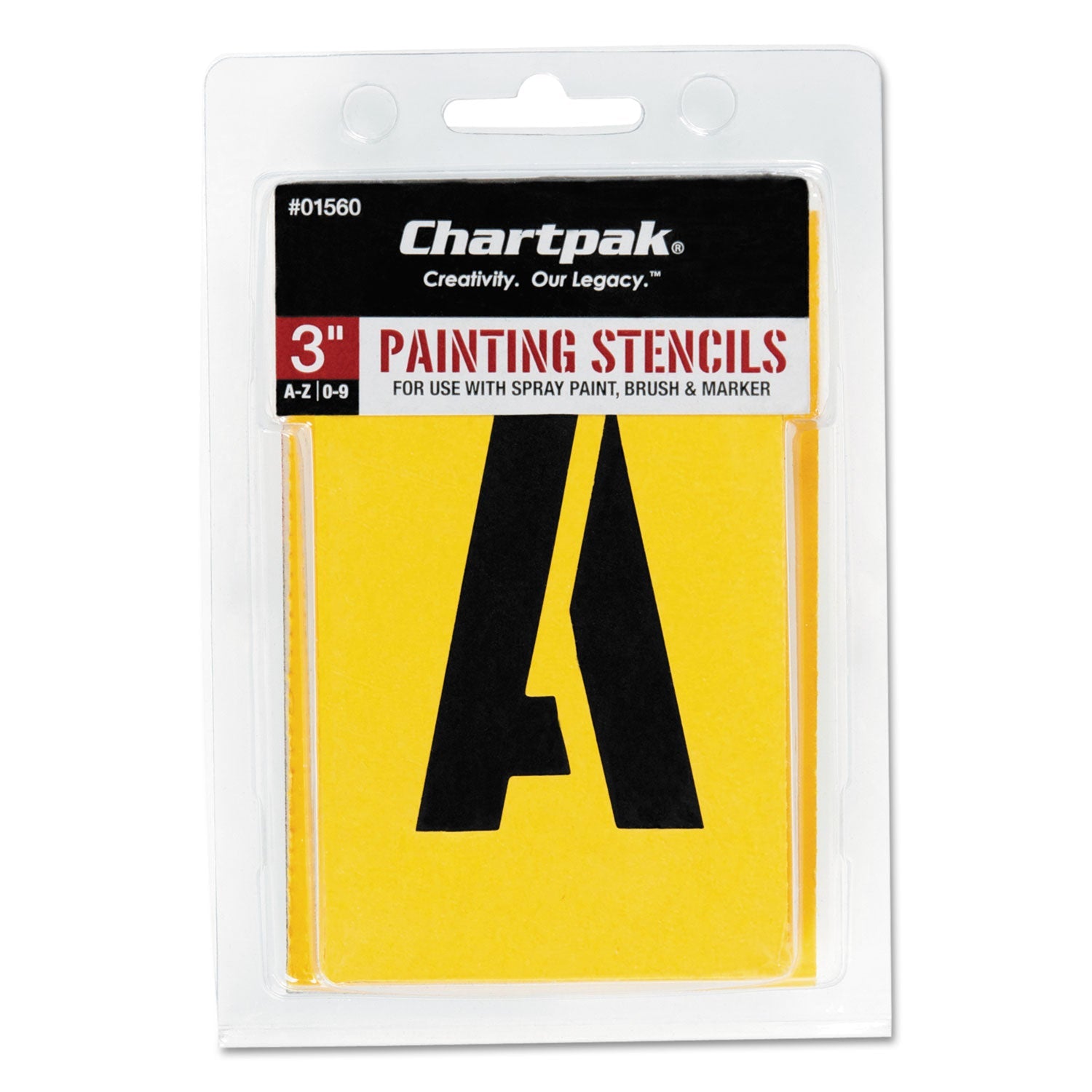 Professional Lettering Stencils | 3" A-Z/0-9 Set