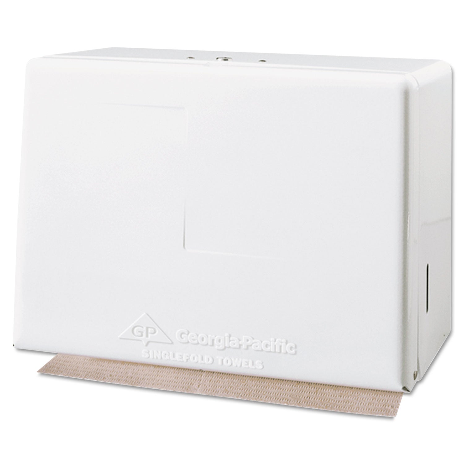 Georgia Pacific® Professional Space Saver Singlefold Towel Dispenser, Steel, 11.63 X 6.63 X 8.13, White