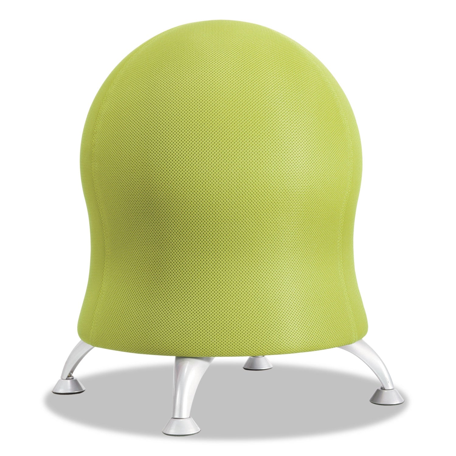 Safco® Zenergy Ball Chair, Backless, Supports Up To 250 Lb, Grass Fabric Seat, Silver Base