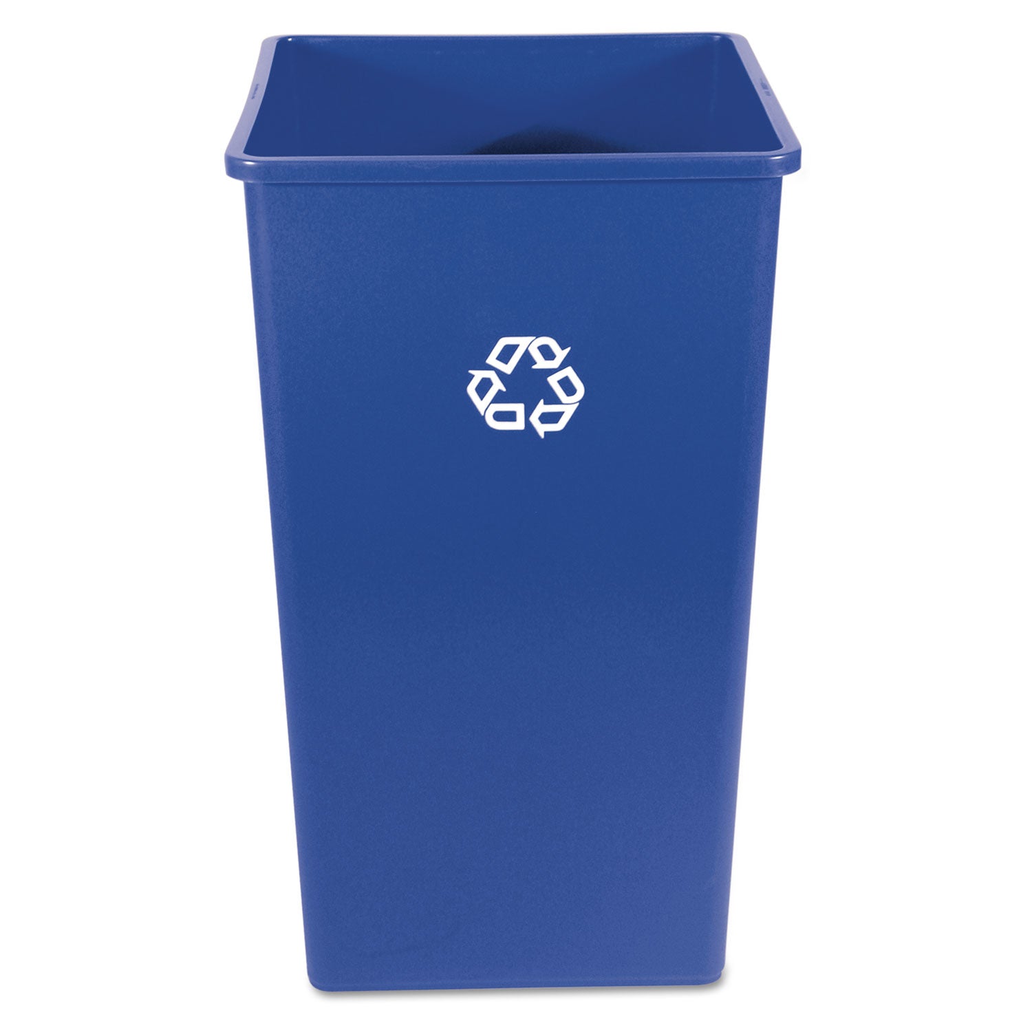 Square Recycling Container | 50 gal, Plastic, Blue