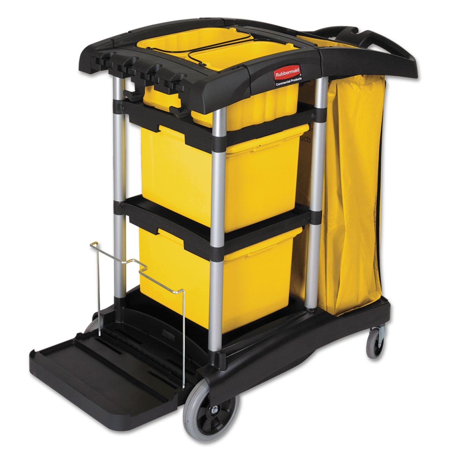 HYGEN Microfiber Cleaning Cart | Yellow/Black