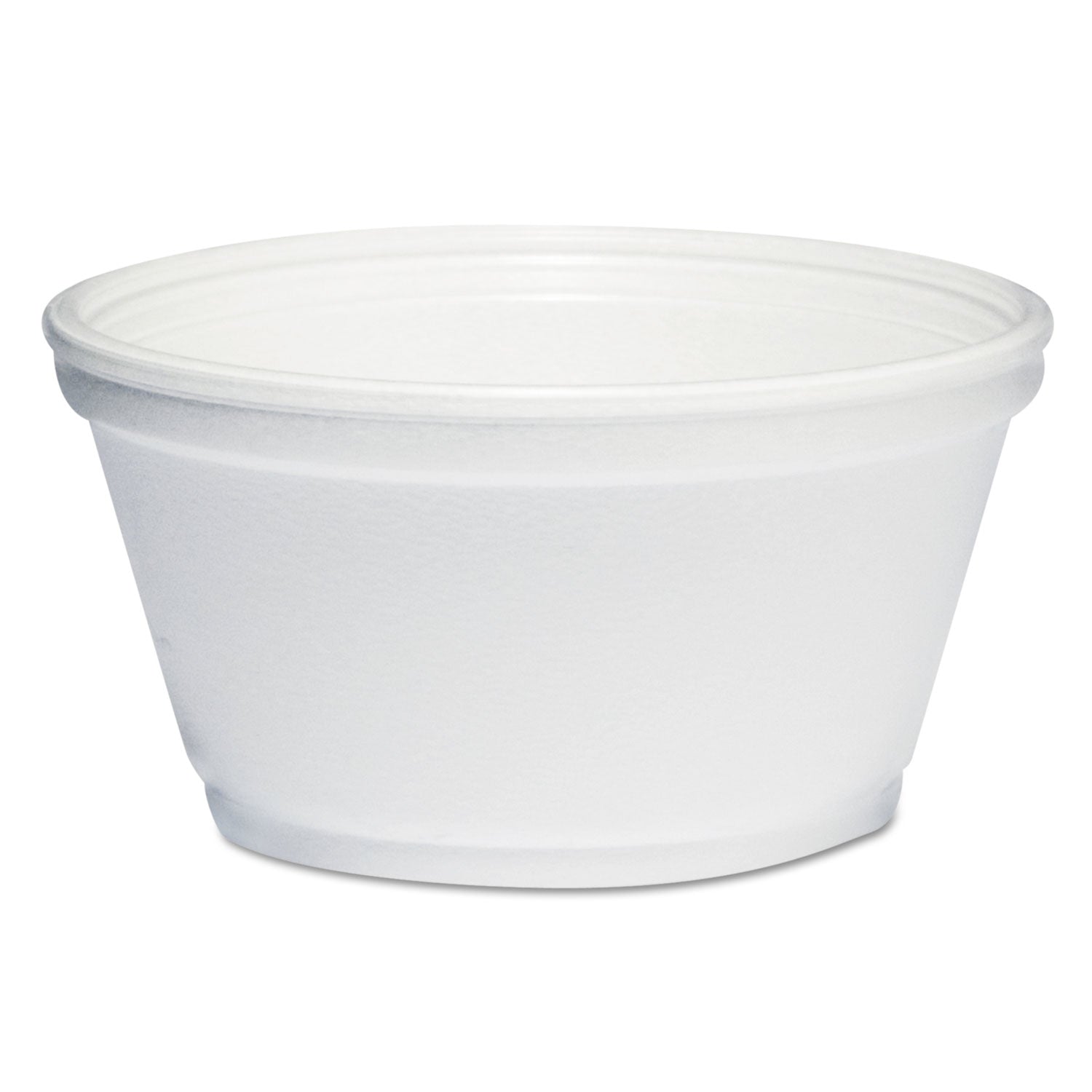 Dart® Foam Container, Extra Squat, 8 oz, White, 1,000/Carton