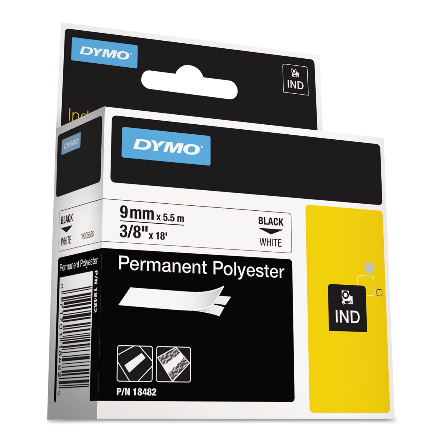 Permanent Poly Label Tape | DYMO® Rhino 0.37"