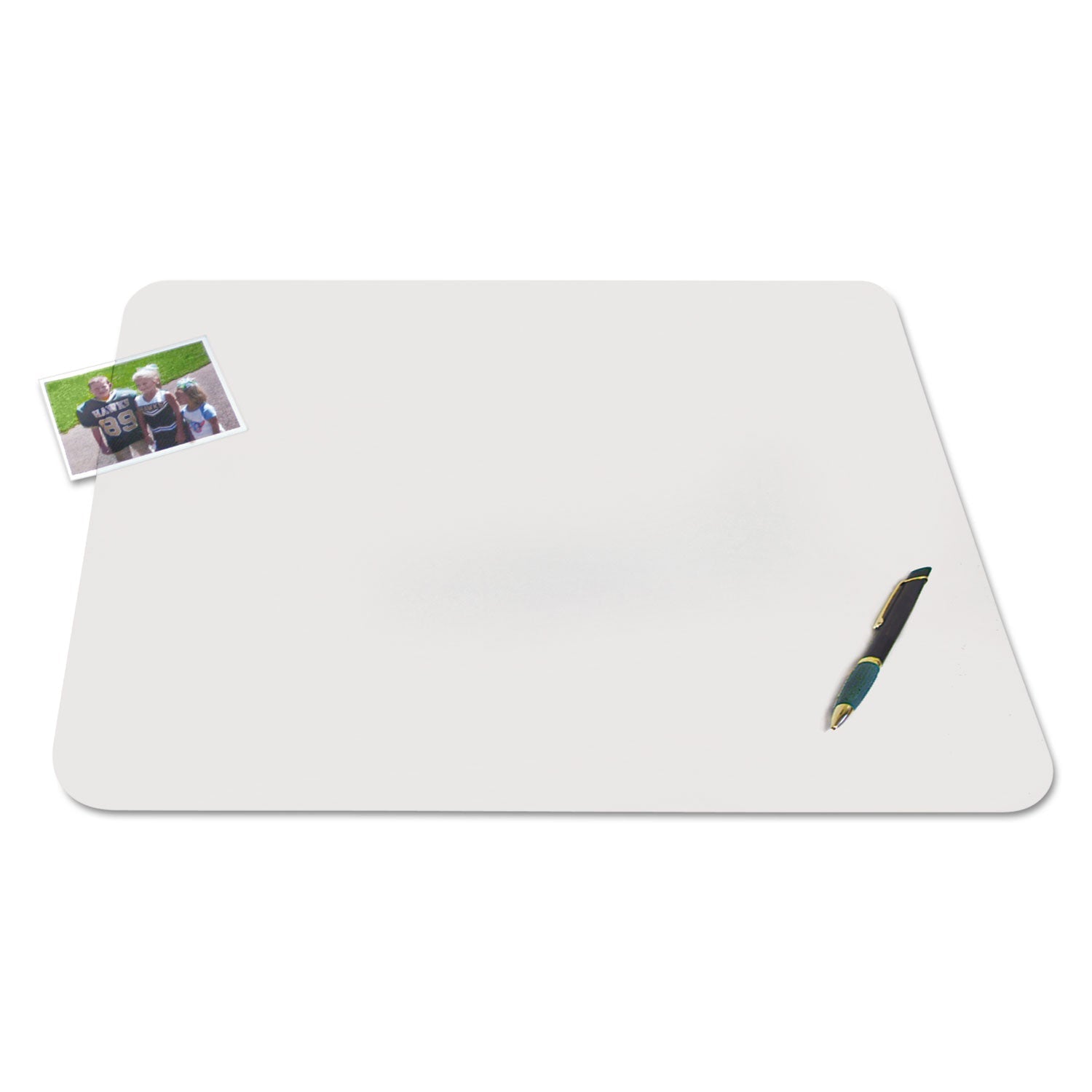 Artistic® KrystalView Desk Pad with Antimicrobial Protection. Matte Finish, 17 x 12, Clear