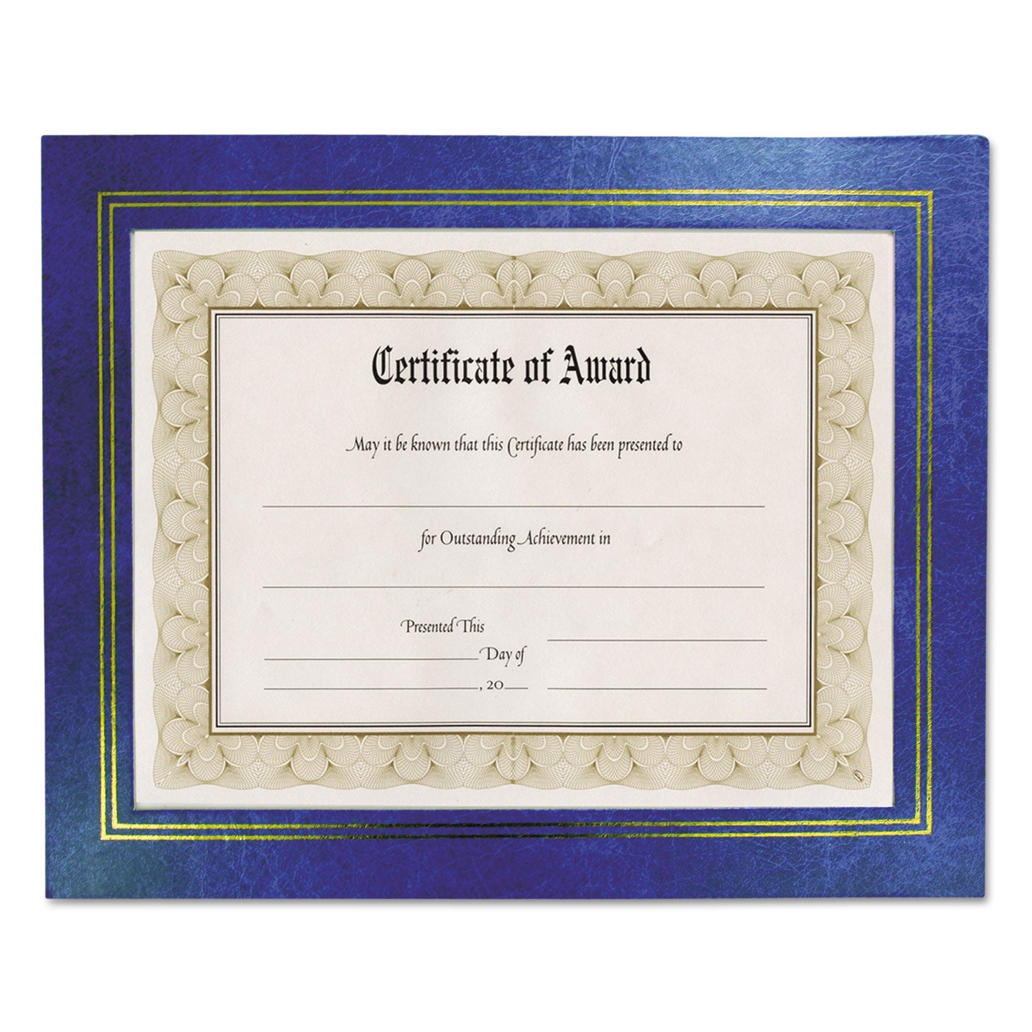 Leatherette Document Frame | 8.5x11, Blue, 2/Pack