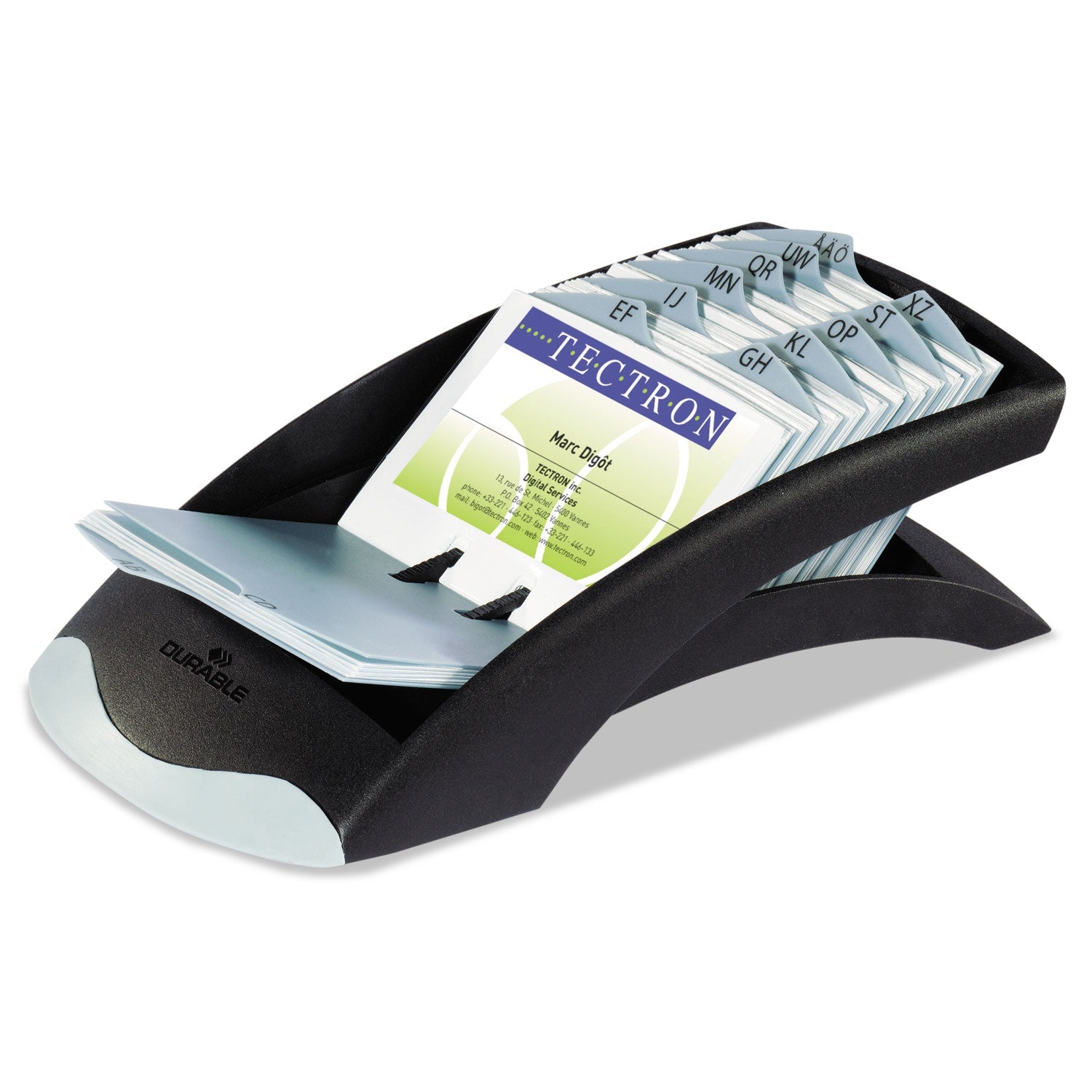 Visifix Desk Business Card File | Holds 200 Card