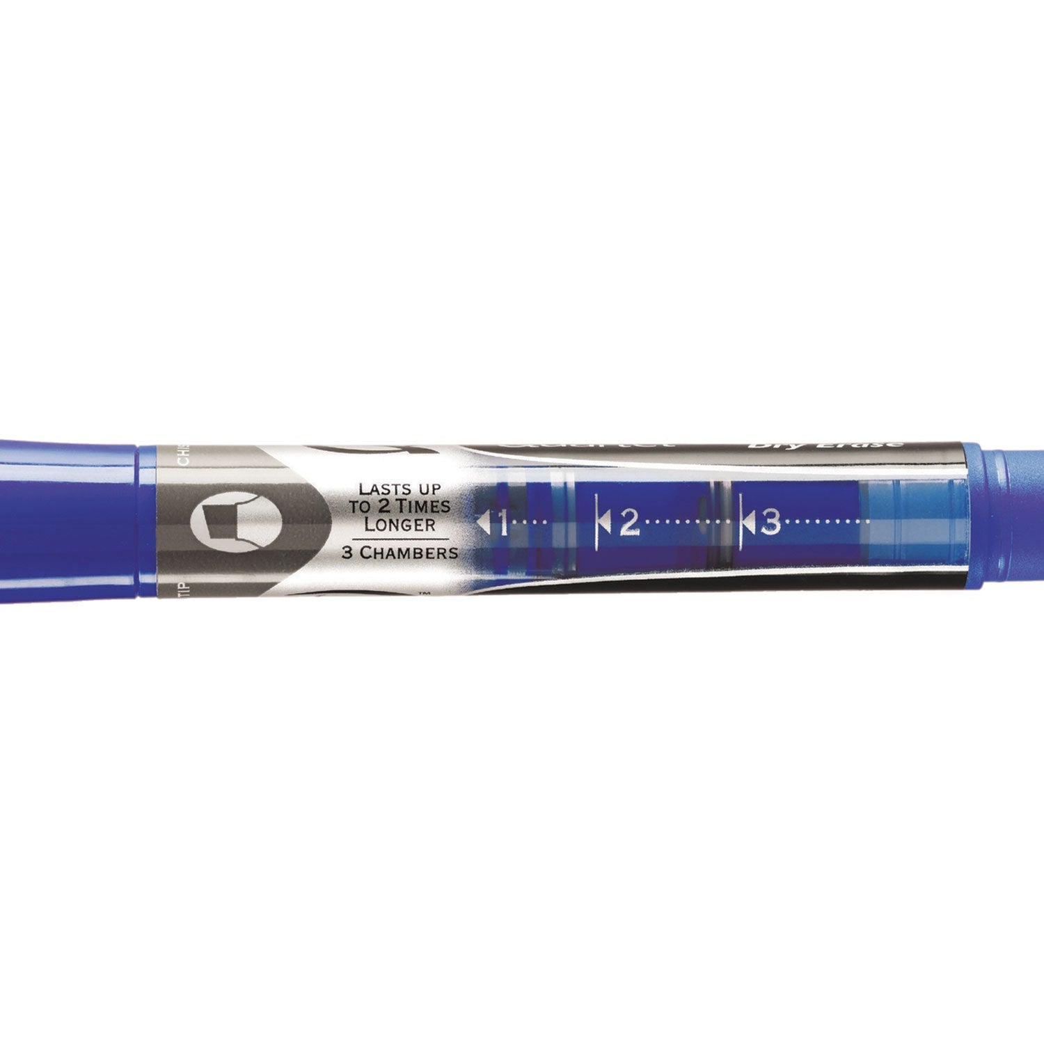 Quartet® Enduraglide Dry Erase Marker, Broad Chisel Tip, Blue, Dozen