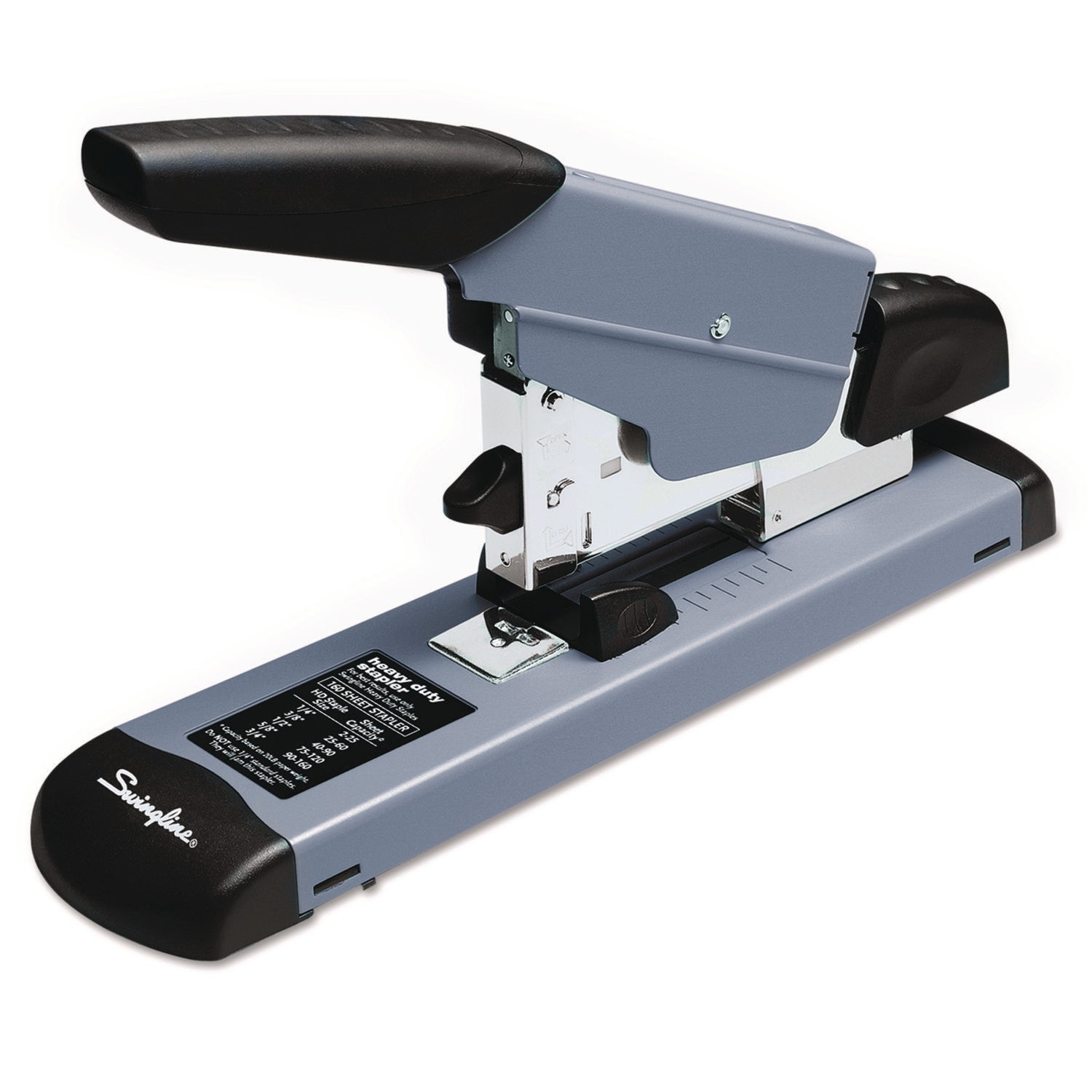 Swingline® Heavy-Duty Stapler, 160-Sheet Capacity, Black/gray