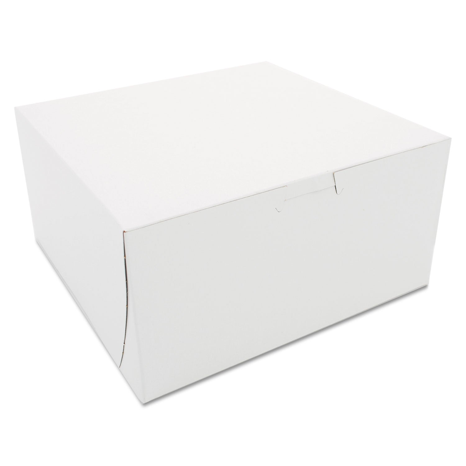 One-Piece Non-Window Bakery Boxes | 8x8x4 White