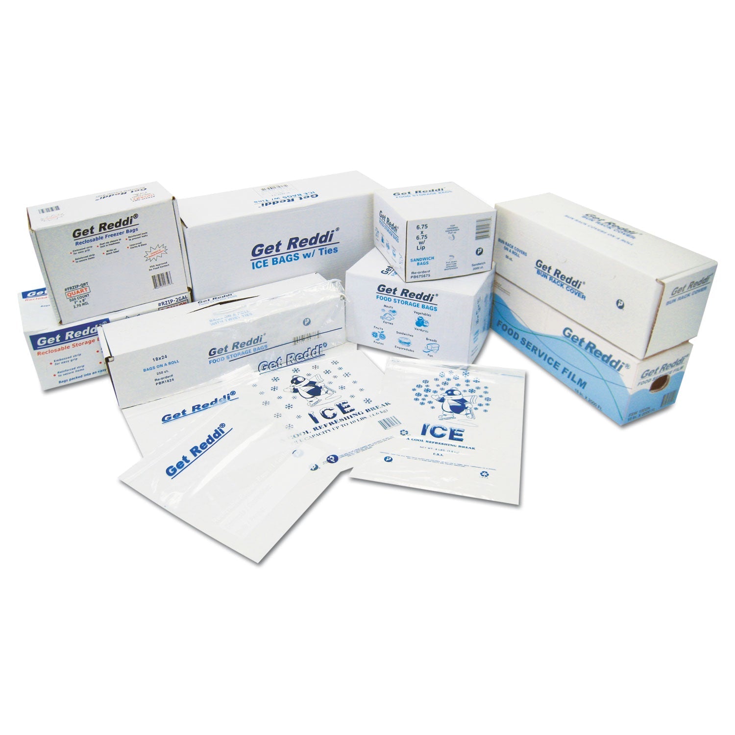 Inteplast Group Food Bags, 5.5 gal, 10" x 8" x 24", Clear, 500/Carton