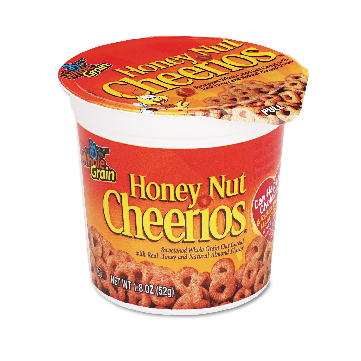 General Mills Honey Nut Cheerios Cereal, Single-Serve 1.8 Oz Cup, 6/pack
