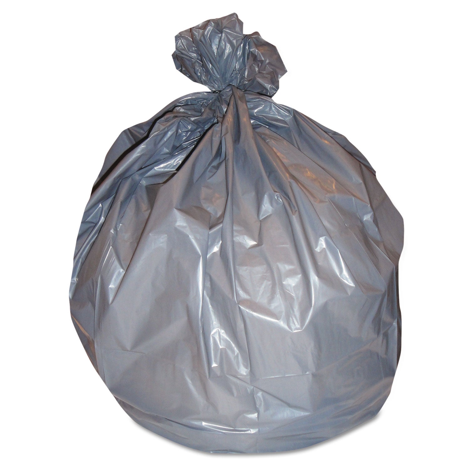 Heritage Linear Low-Density Can Liners, 45 Gal, 1.7 Mil, 39" X 46", Silver, 50/carton