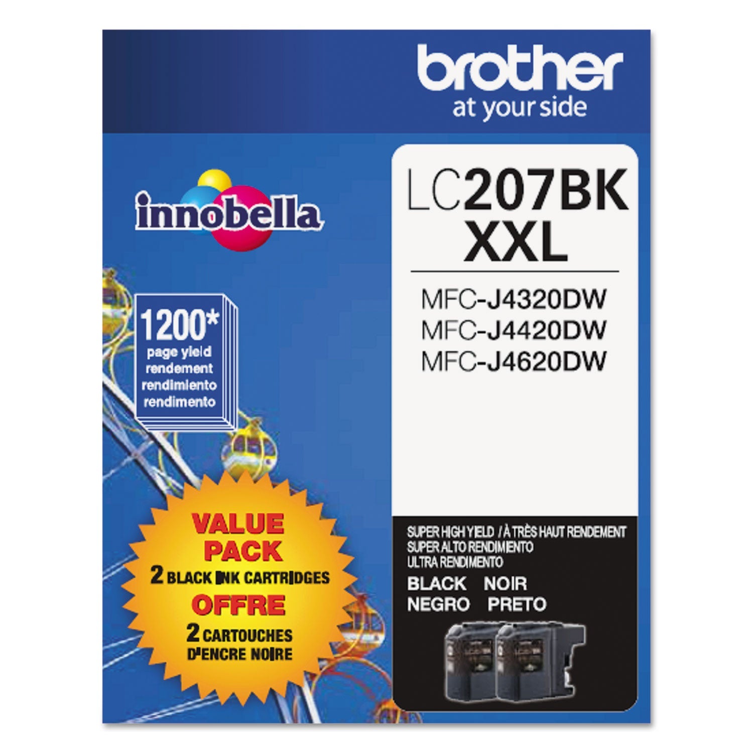 Innobella Super High-Yield Ink | Black, 2/Pack