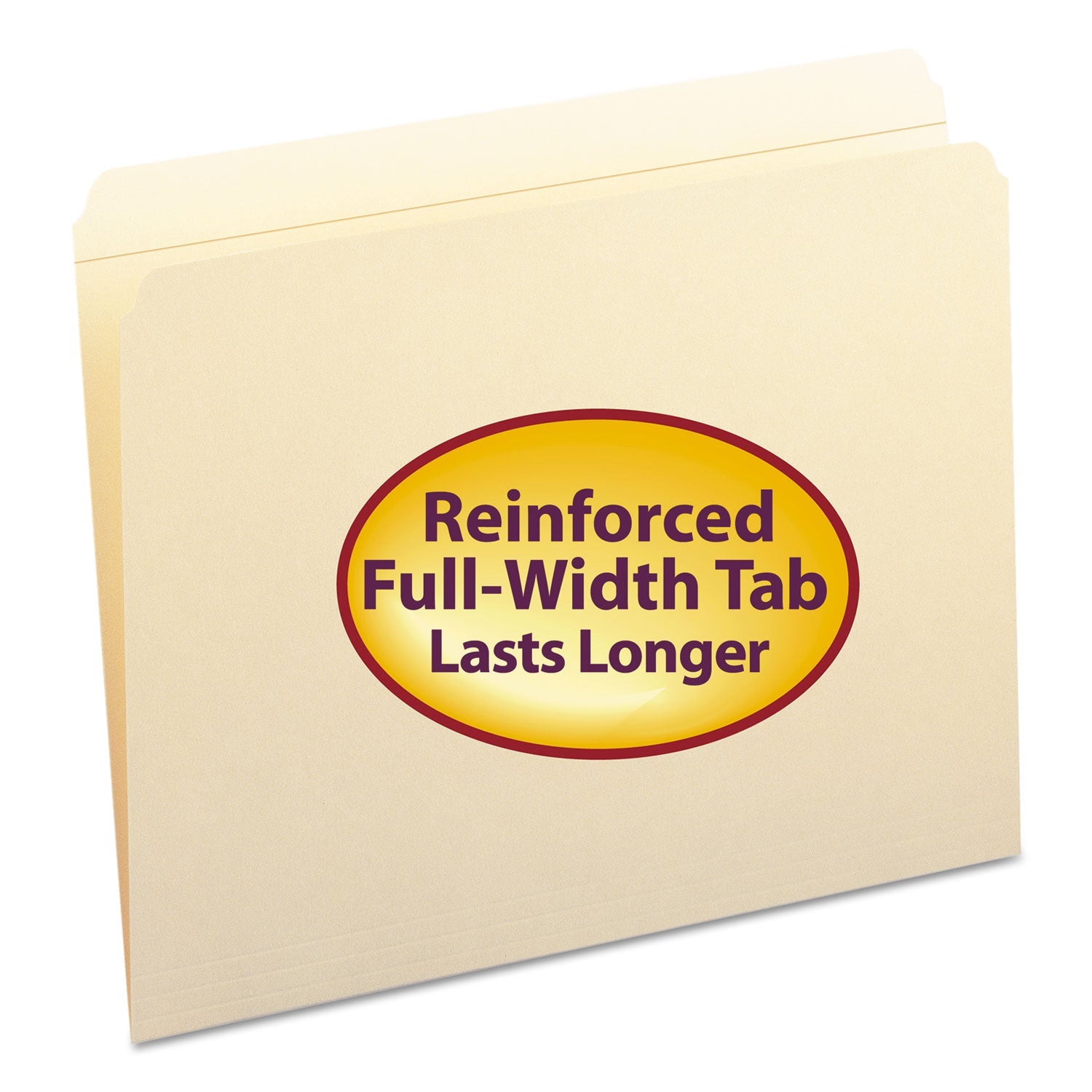 Manila File Folders | Smead Reinforced Straight 100/B