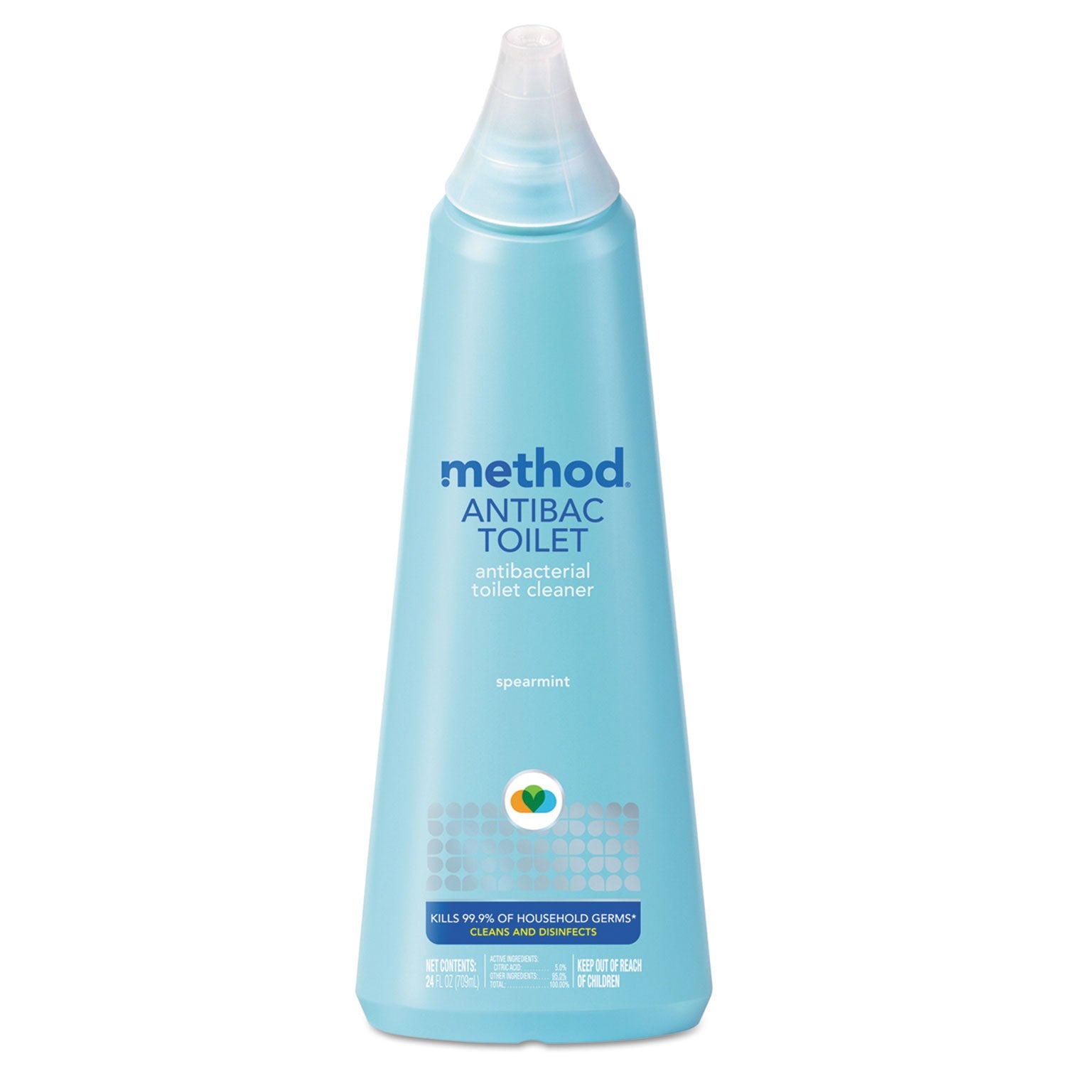 Method® Antibacterial Toilet Cleaner, Spearmint, 24 Oz Bottle