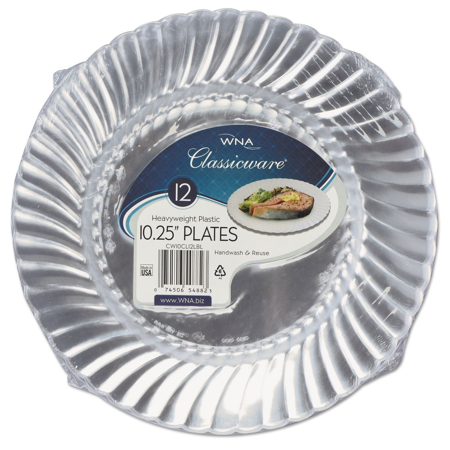 Classicware Plastic Dinnerware | 10.25" | Clear