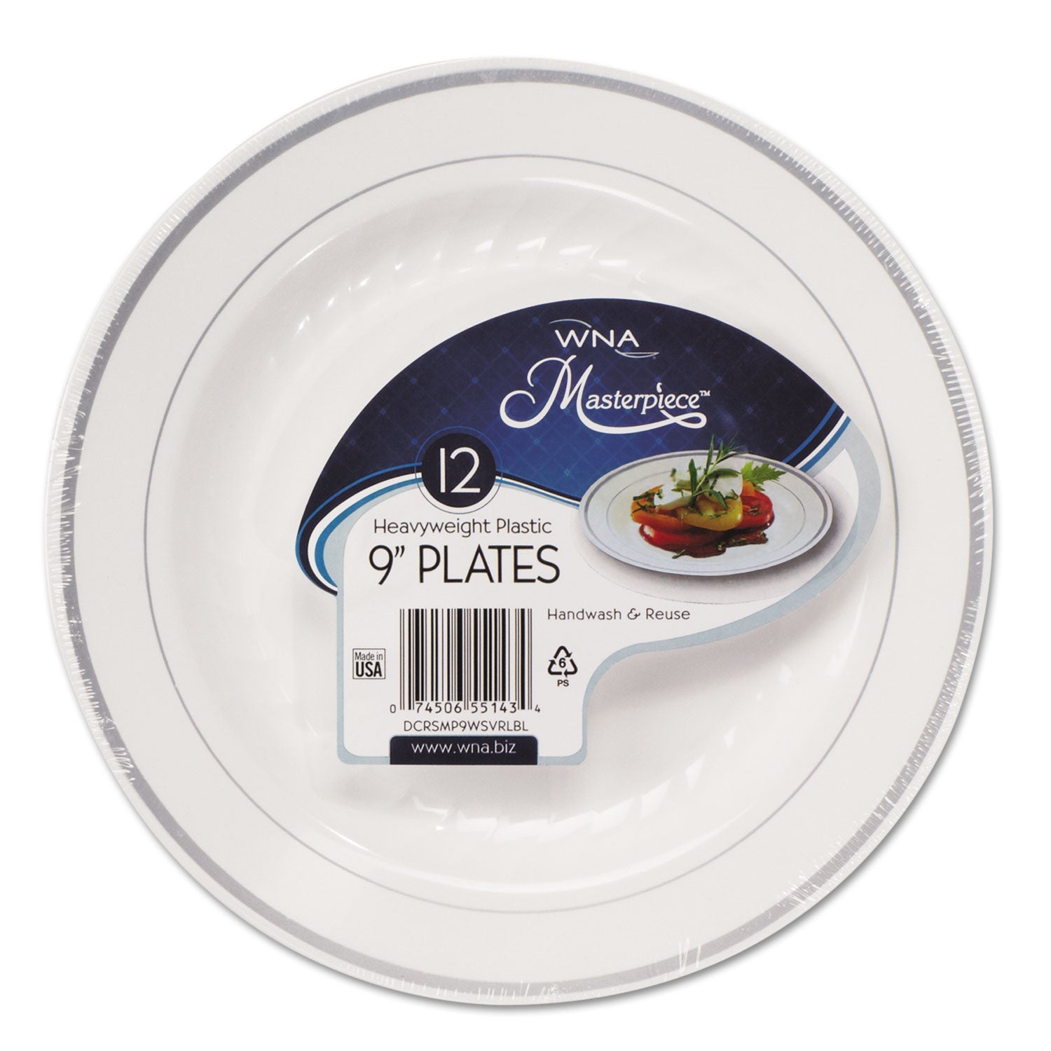 Masterpiece Plastic Plates | 9" | 120-Carton