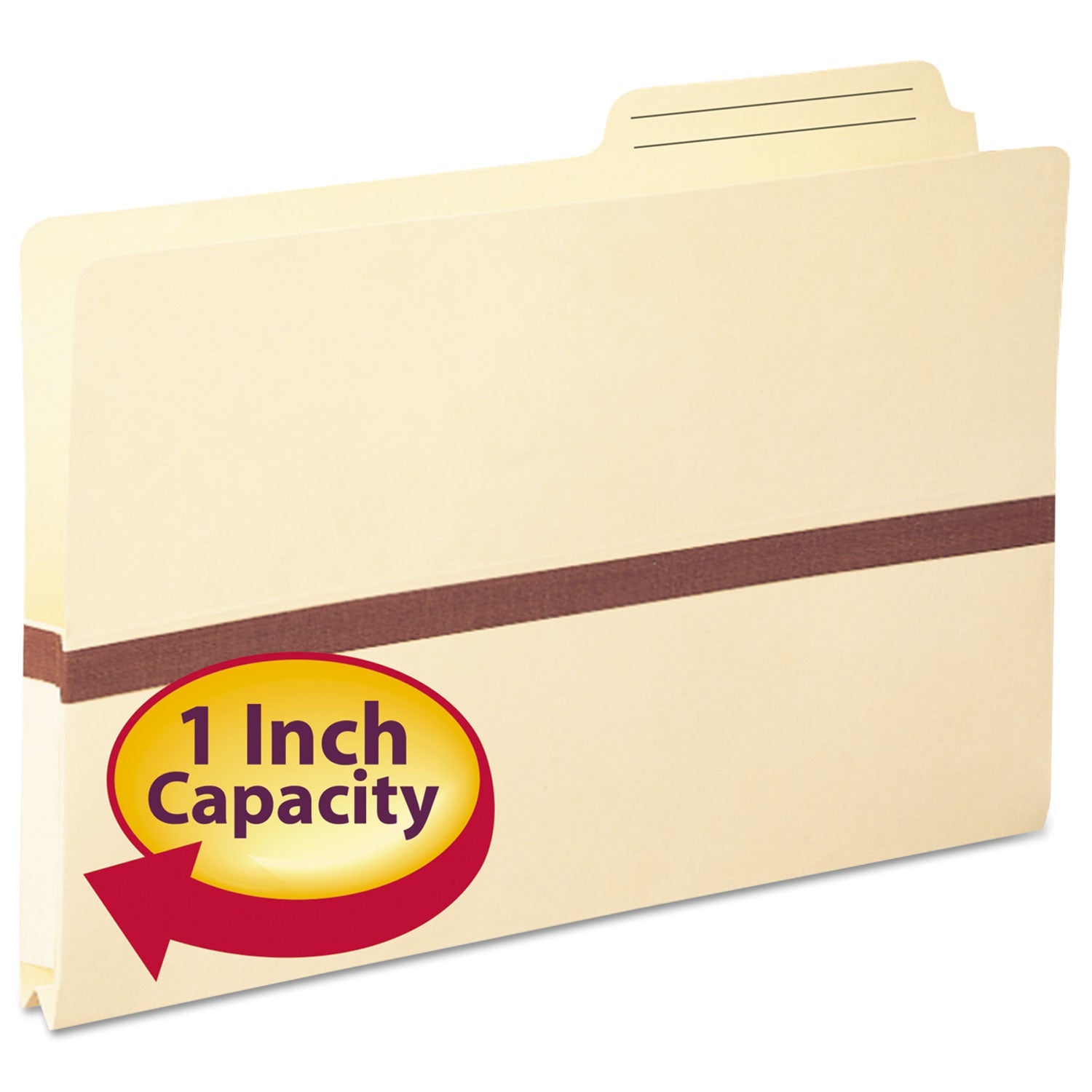Manila File Pockets | Smead Legal | 1" Expansion