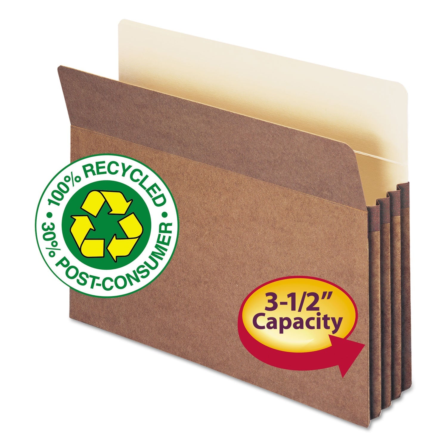 Recycled Top Tab File Pockets | 3.5" Expan.