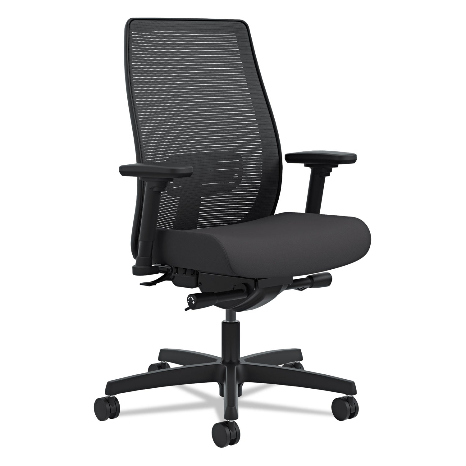 HON® Endorse Mesh Mid-Back Work Chair, Supports Up To 300 Lb, 17.5" To 21.75" Seat Height, Black - Bloom Skins