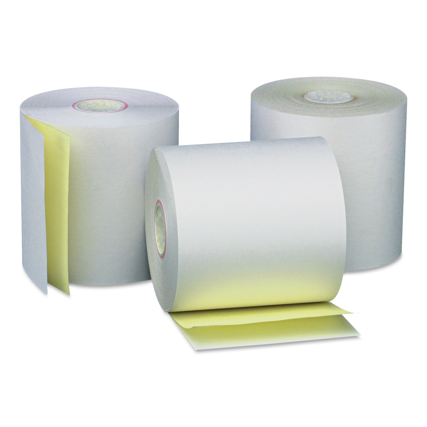 Carbonless Paper Rolls | White/Canary, 50/Carton