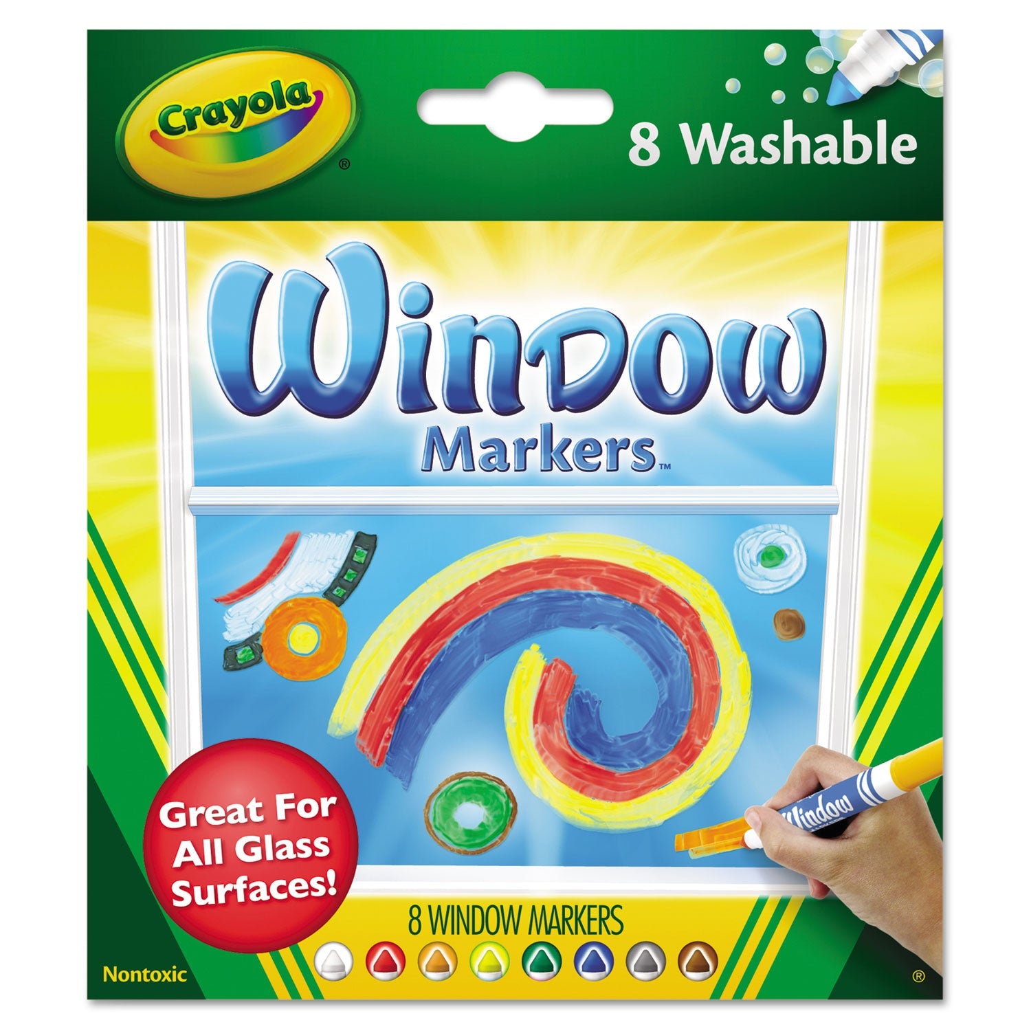 Washable Window Fx Marker | 8-Pack Assorted