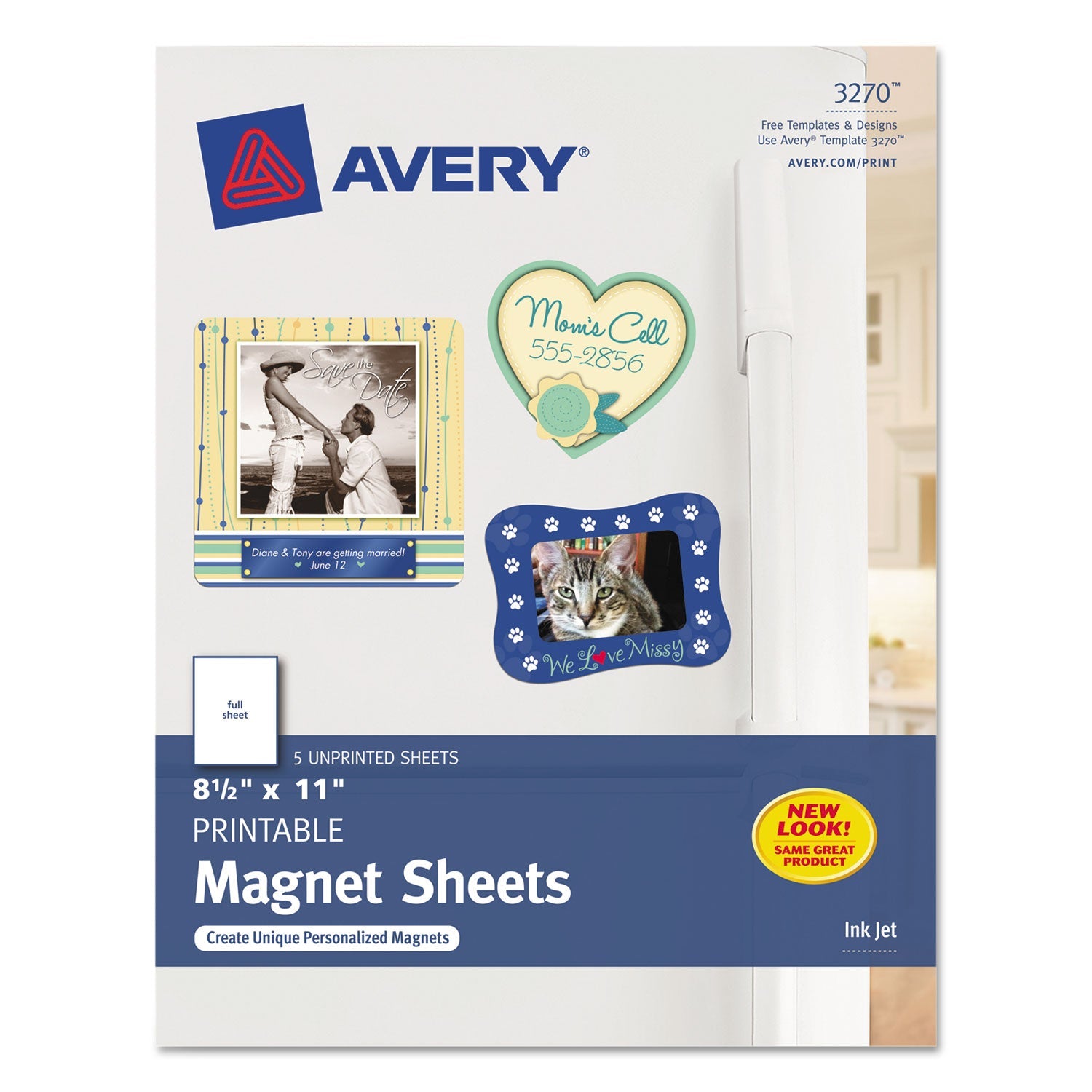 Printable Magnet Sheets | 8.5x11 White | 5/pack