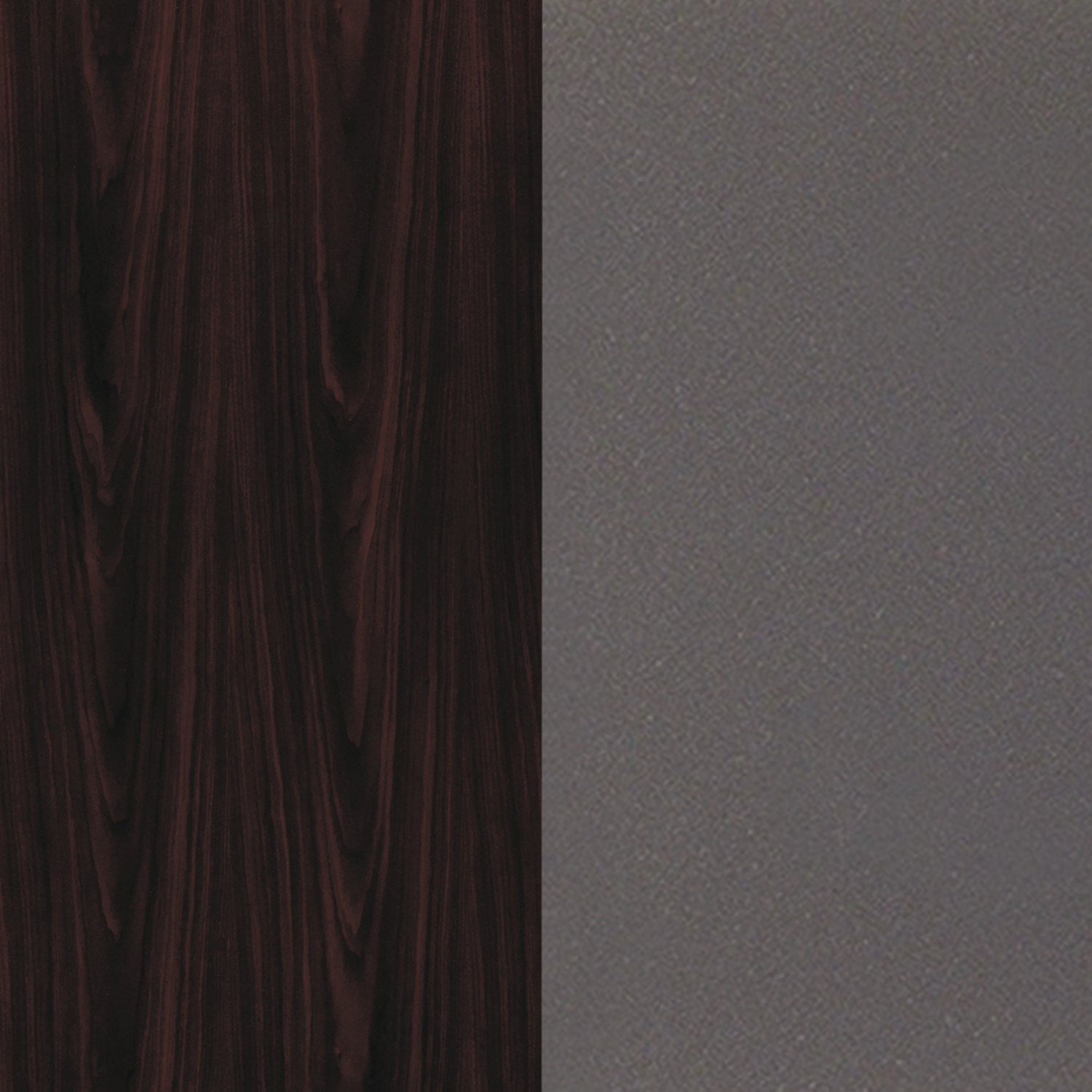 HON® Metro Classic Series Double Pedestal Desk, Flush Panel, 60" X 30" X 29.5", Mahogany/charcoal