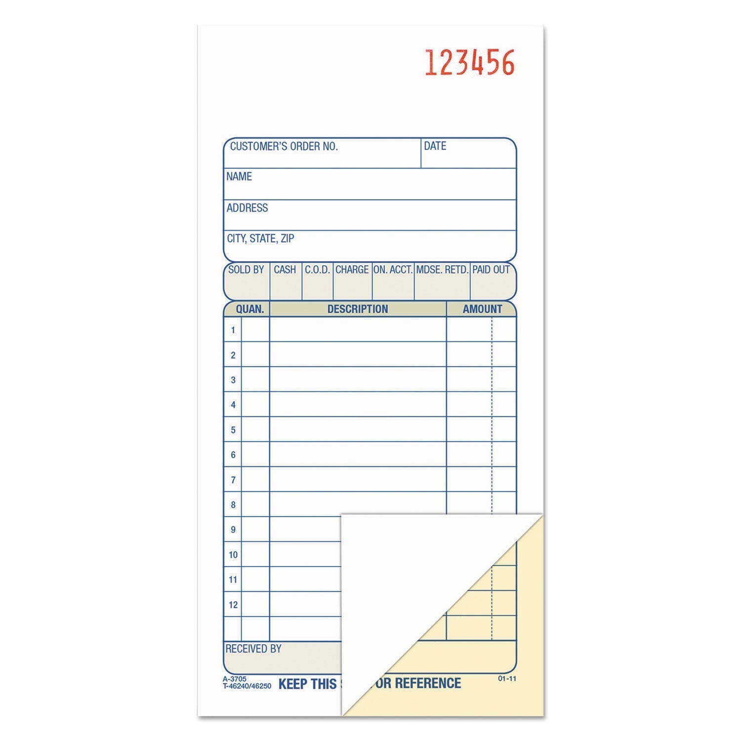Multipart Sales Order Pad | 2-Part Carbonless