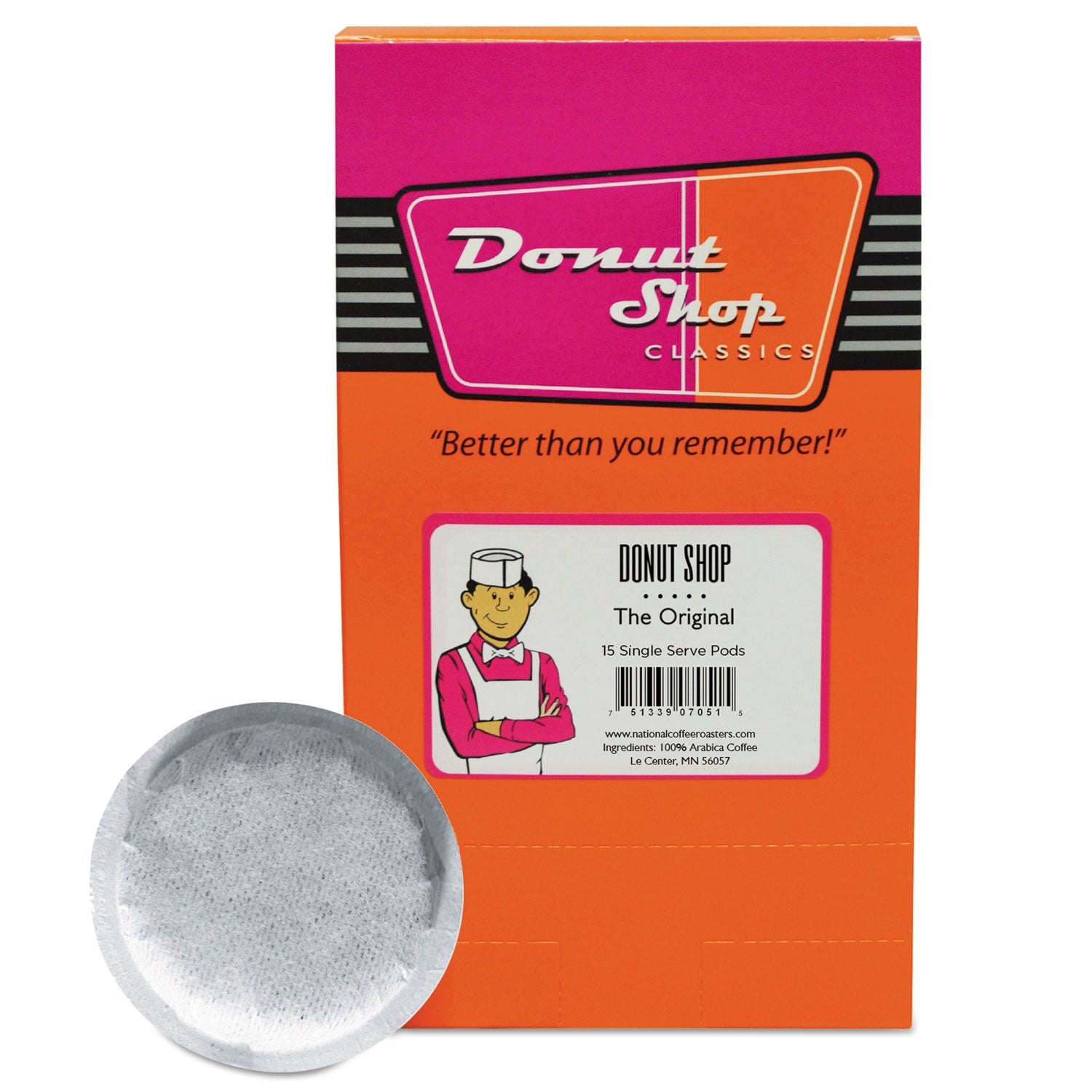 Donut Shop Coffee Pods | Medium Roast, 15/Box