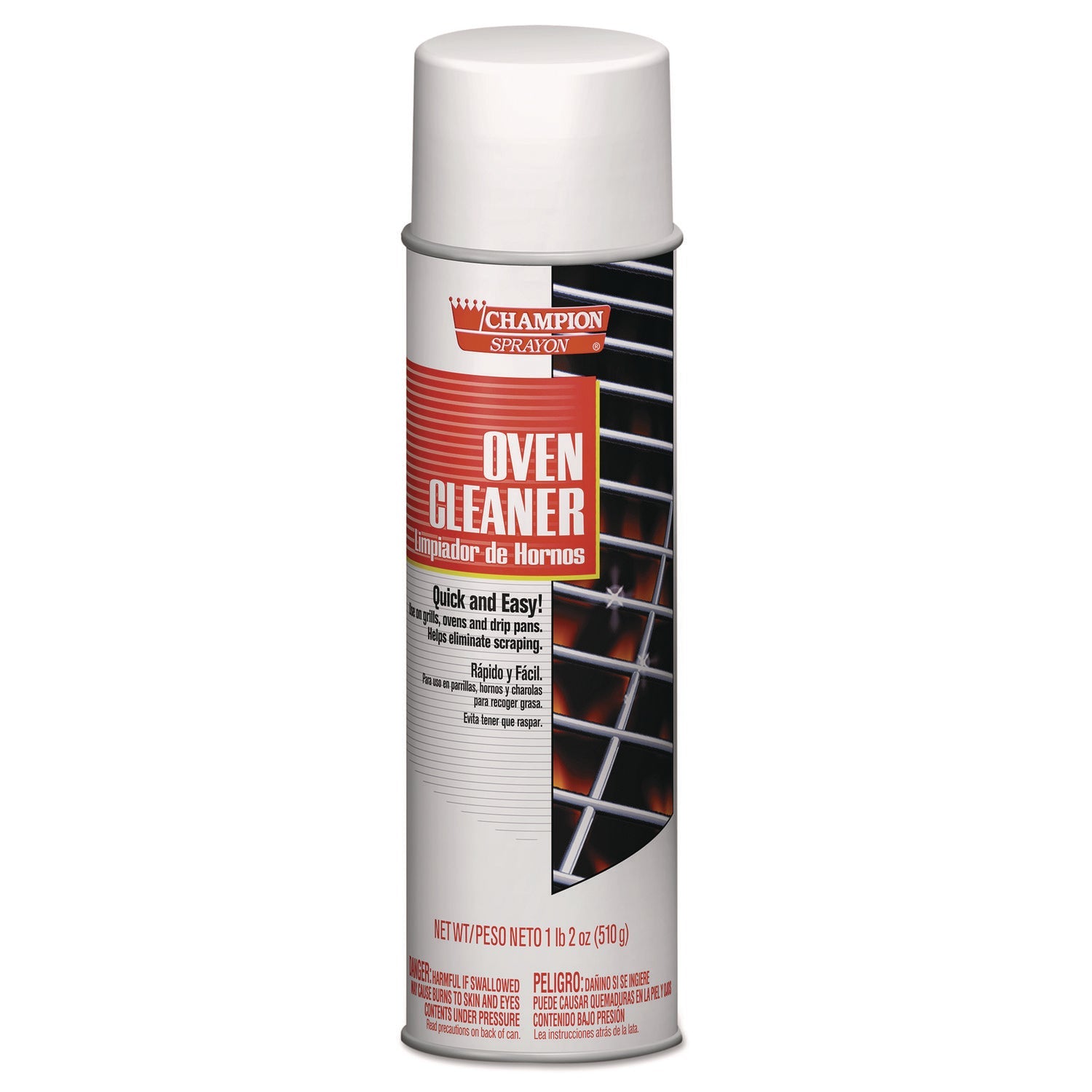 Chase Products Champion Sprayon Oven Cleaner, 18 Oz Aerosol Spray, 12/carton
