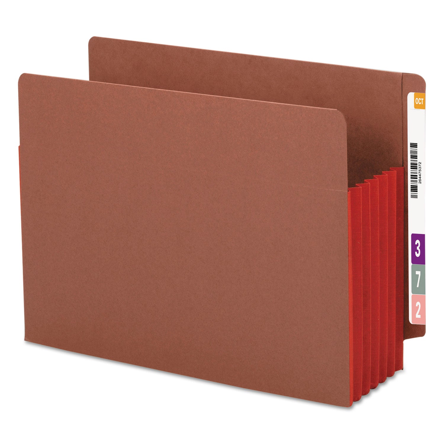 Redrope Drop-Front End Tab File Pockets | Red