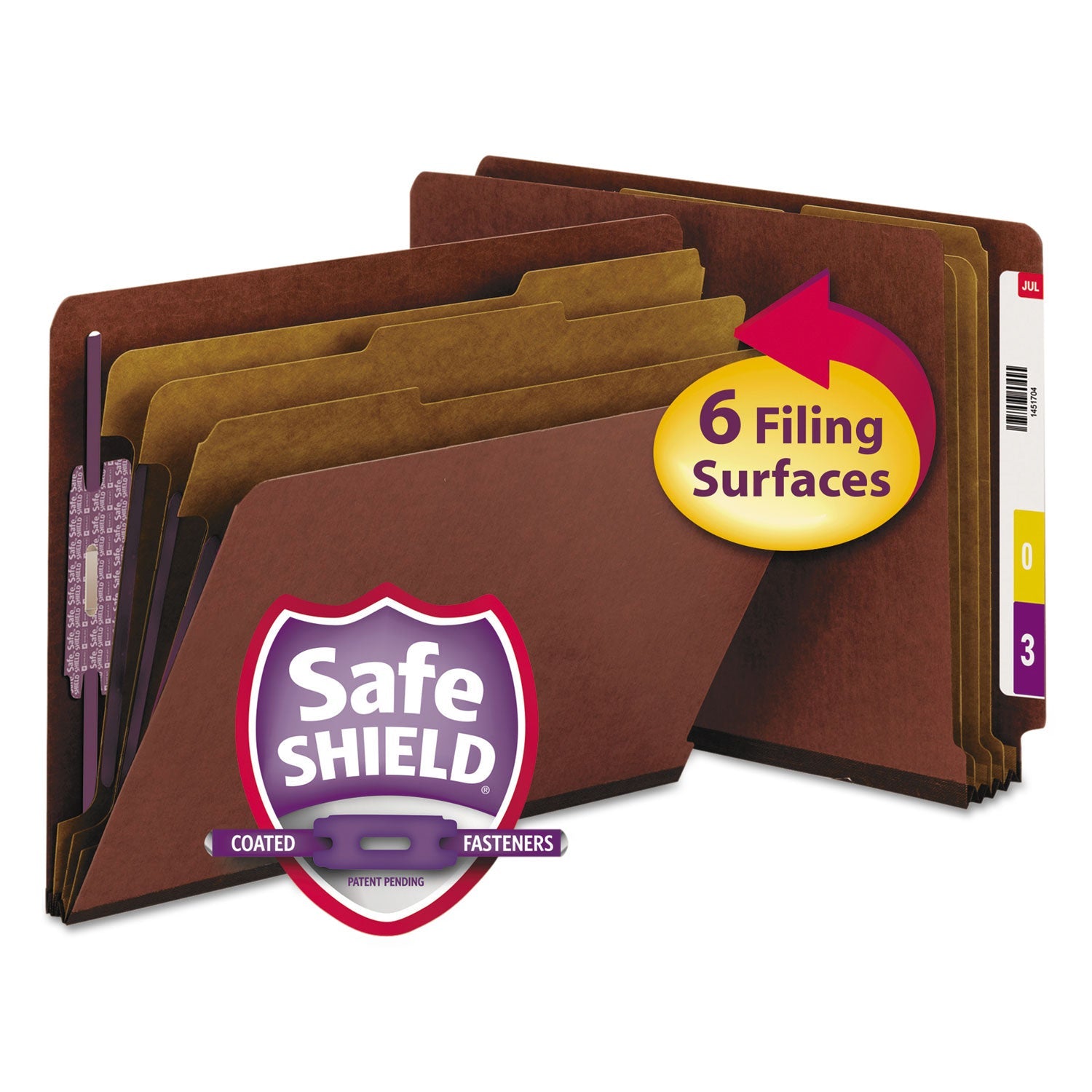 Pressboard Classification Folders | Letter Size