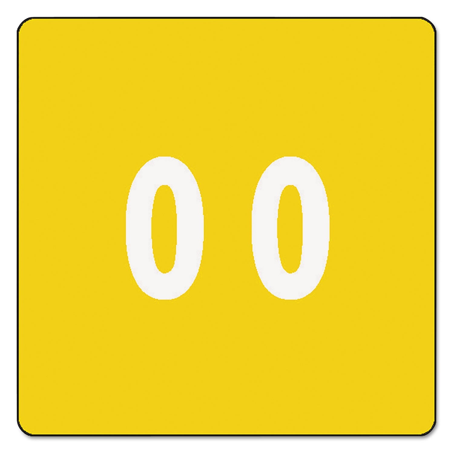 Numerical End Tab File Folder Labels | 0 | 250/Roll