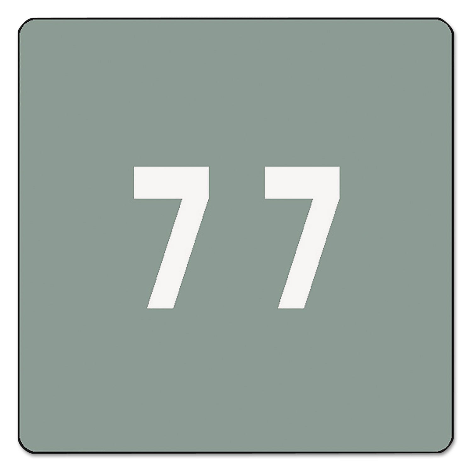 Numerical End Tab File Folder Labels | 7 | 250/Roll