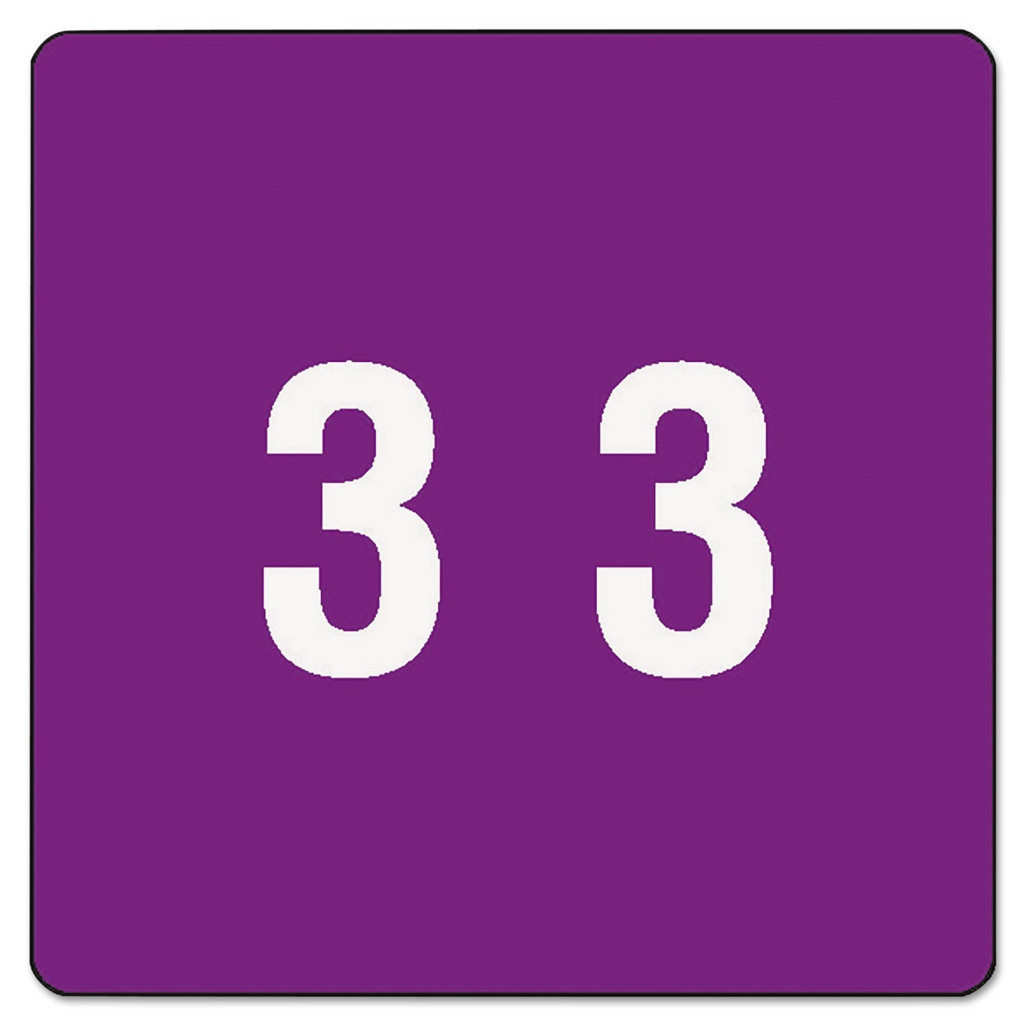 Numerical End Tab File Folder Labels | 3 | 250/Roll