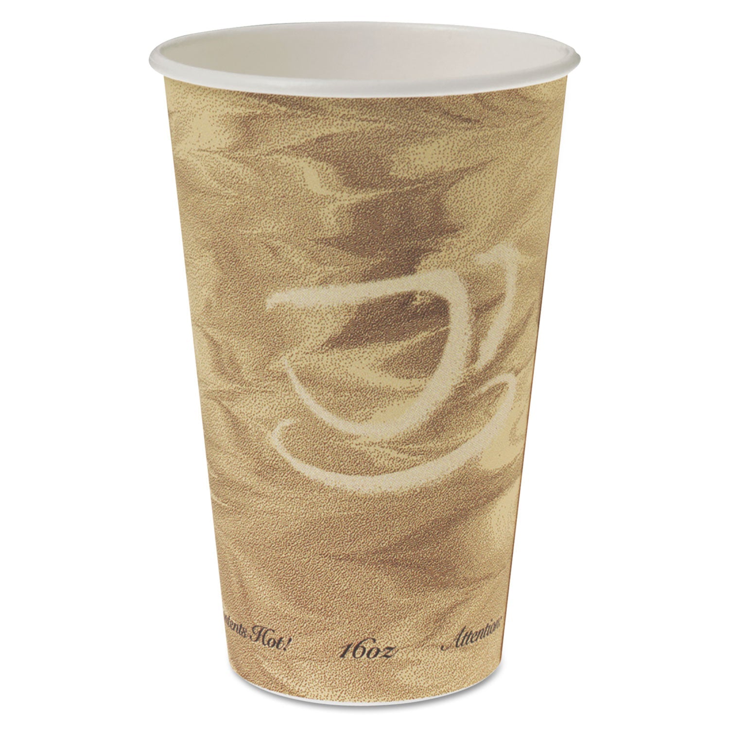SOLO® Mistique Hot Paper Cups, 16 oz, Mistique Design, 50/Sleeve, 20 Sleeves/Carton