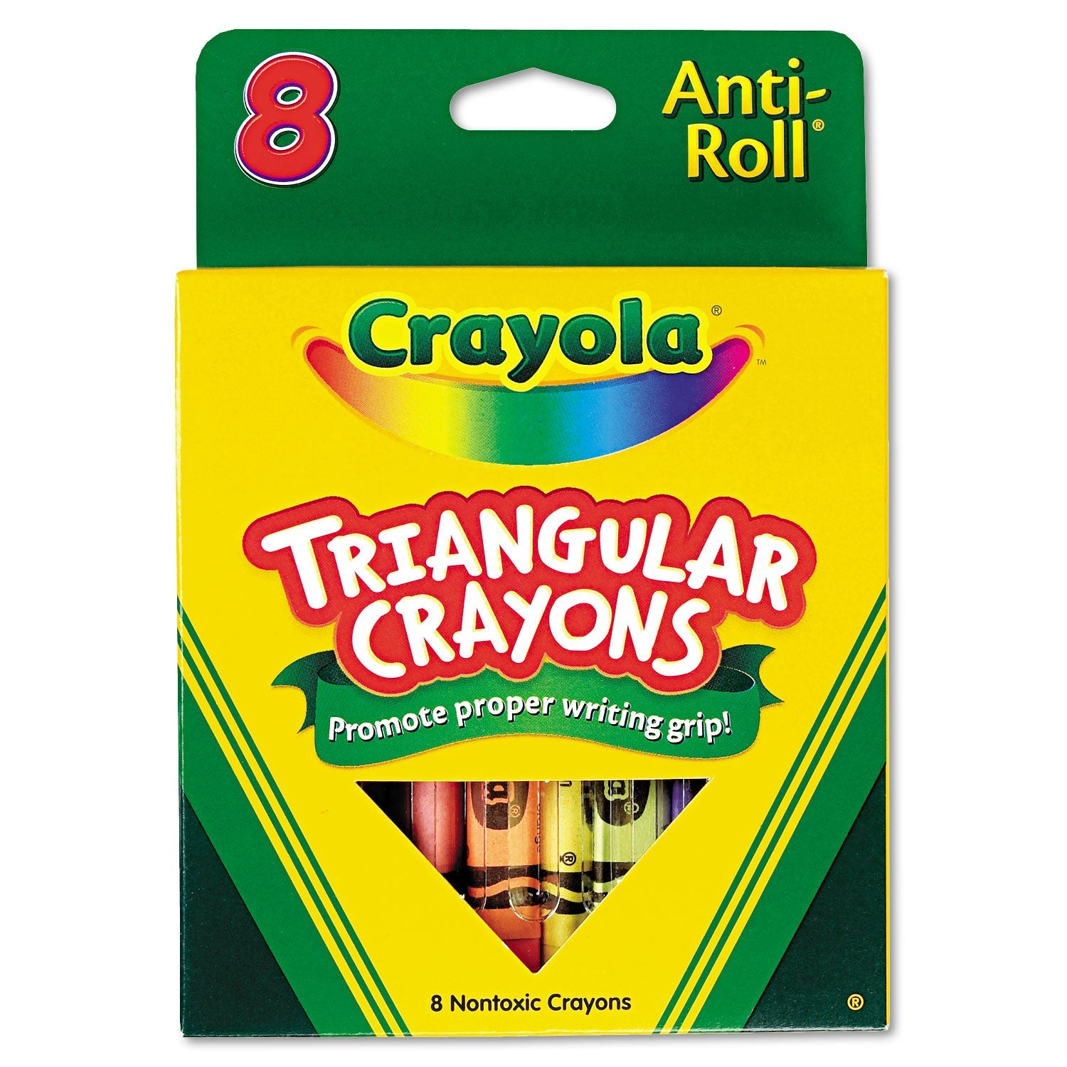 Crayola® Triangular Crayons, 8 Colors/box