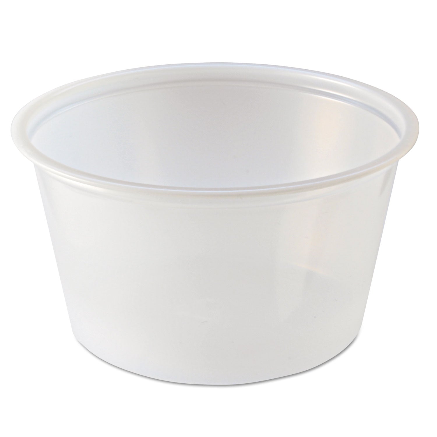 Fabri-Kal® Portion Cups, 4 oz, Plastic, Clear, 125/Sleeve, 20 Sleeves/Carton - Bloom Skins