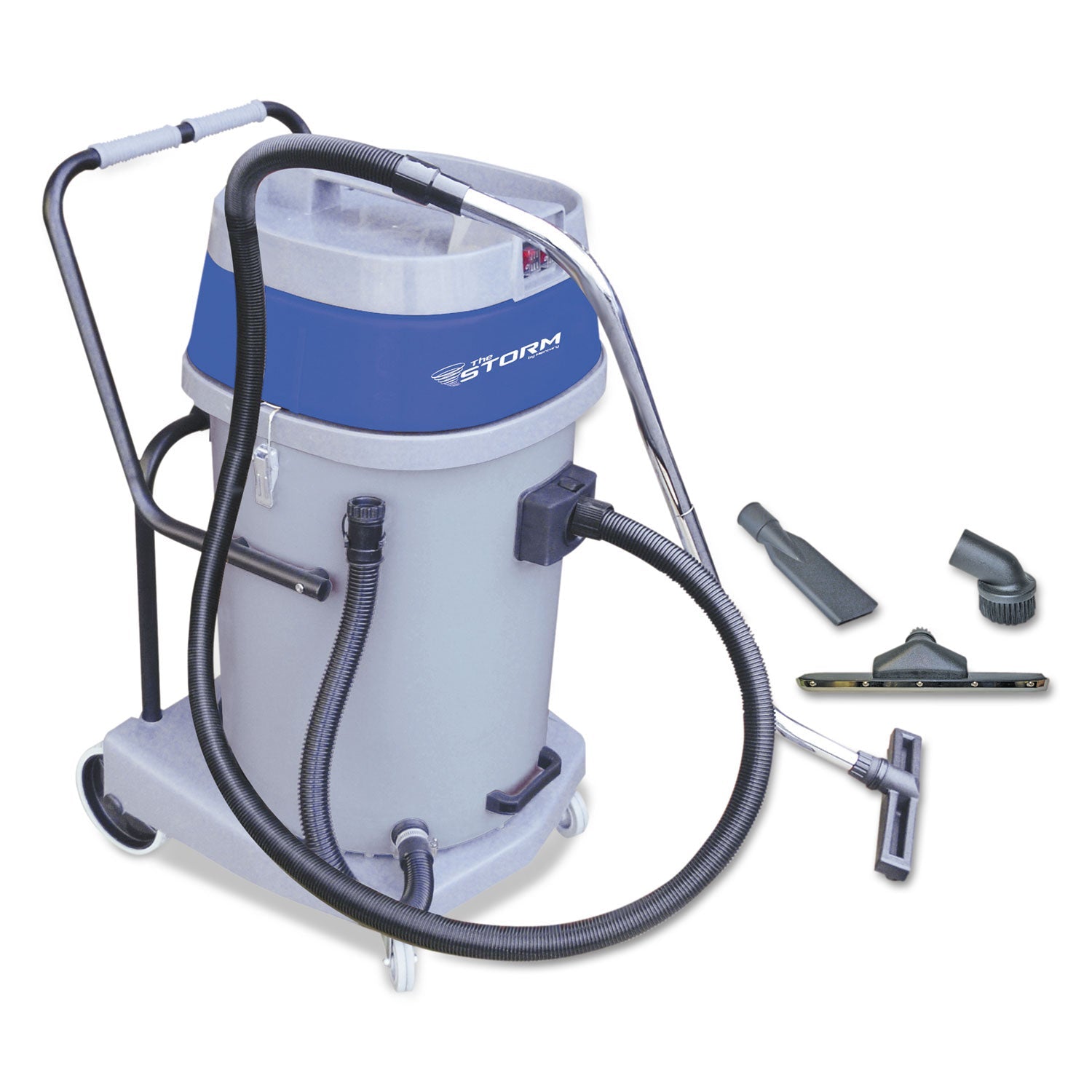 Mercury Floor Machines Storm Wet/dry Tank Vacuum, 20 Gal Tank Capacity, Gray