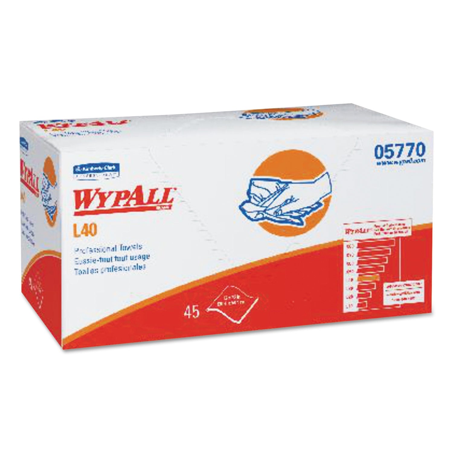 L40 Pro Towels | White, 45/Box, 12 Boxes/CT