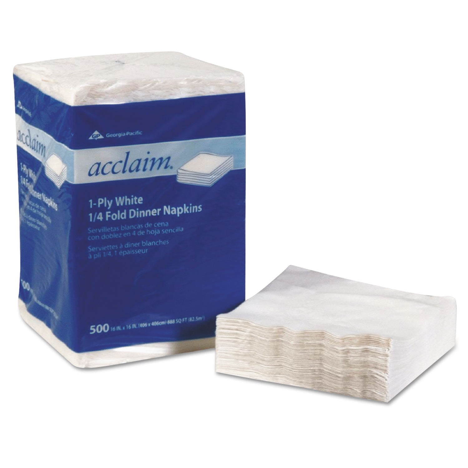 Acclaim 1/4 Fold Paper Dinner Napkins | 8 Pk/Ct