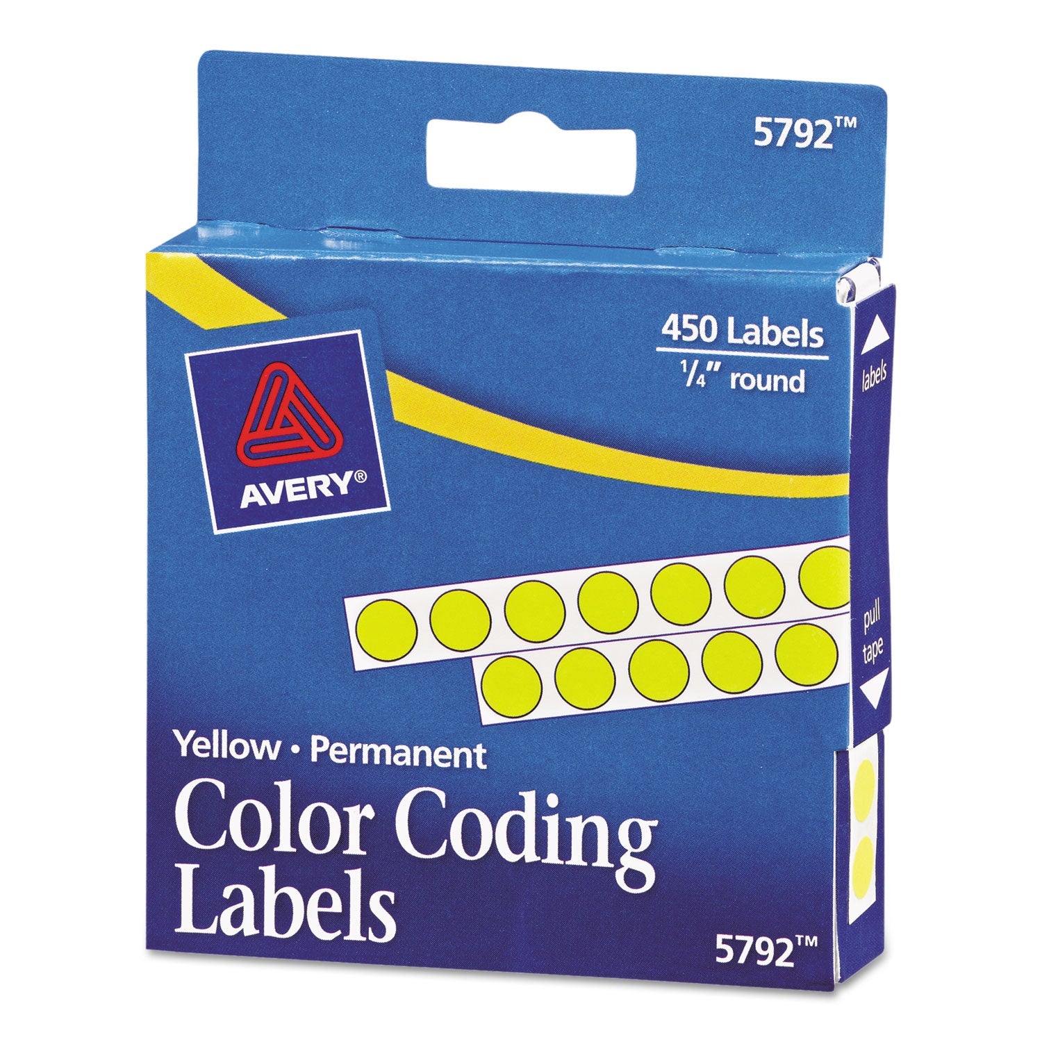 Permanent Color-Coding Labels | 0.25" Yellow