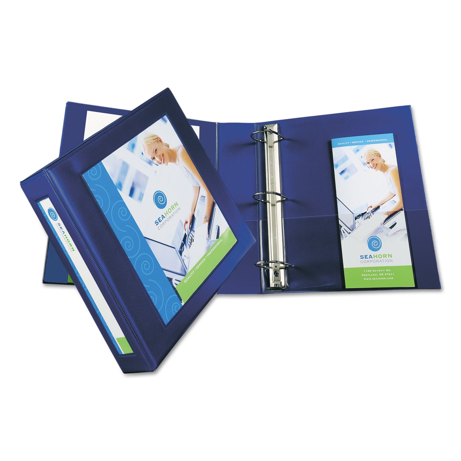 Framed View Heavy-Duty Binder | Navy | 2" Rings