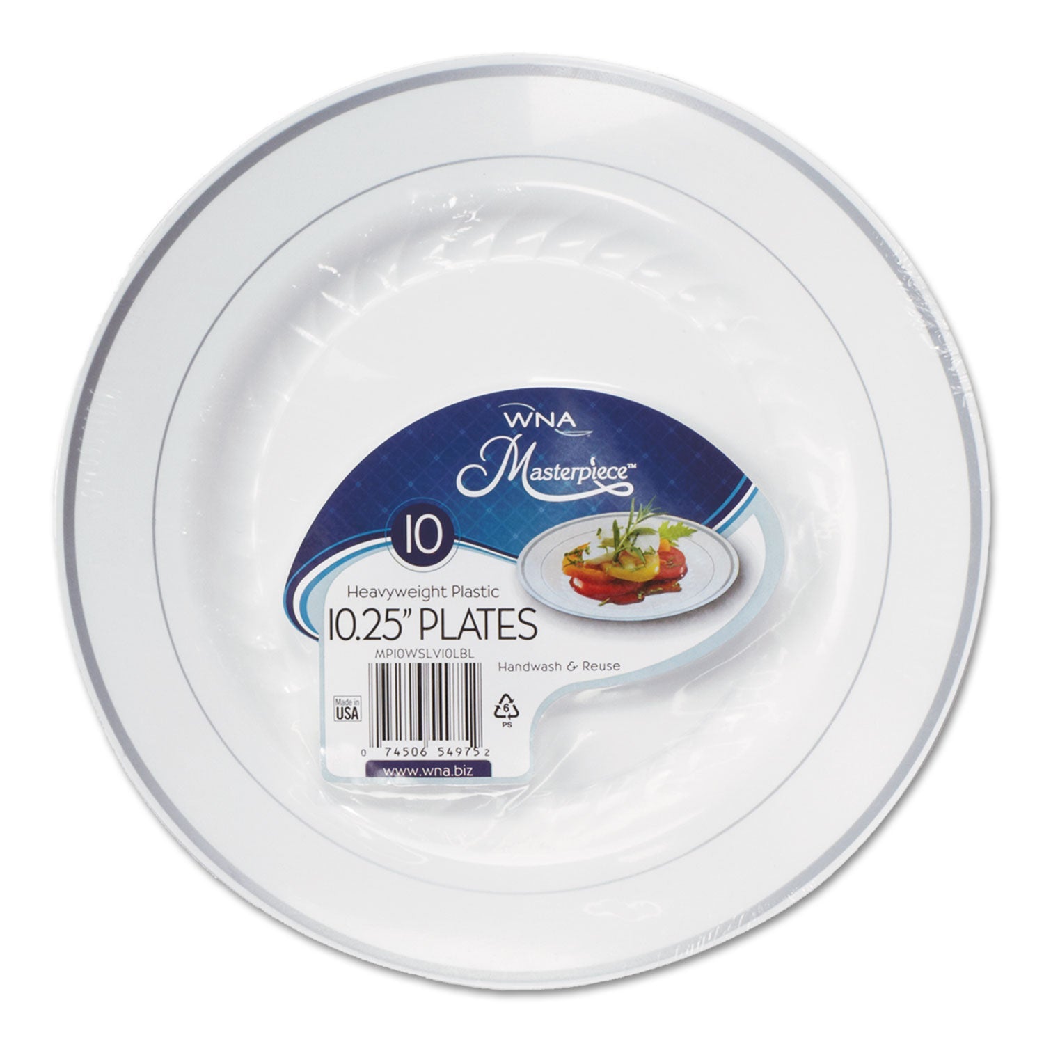 Masterpiece Plastic Plates | 10.25" | 120-Carton