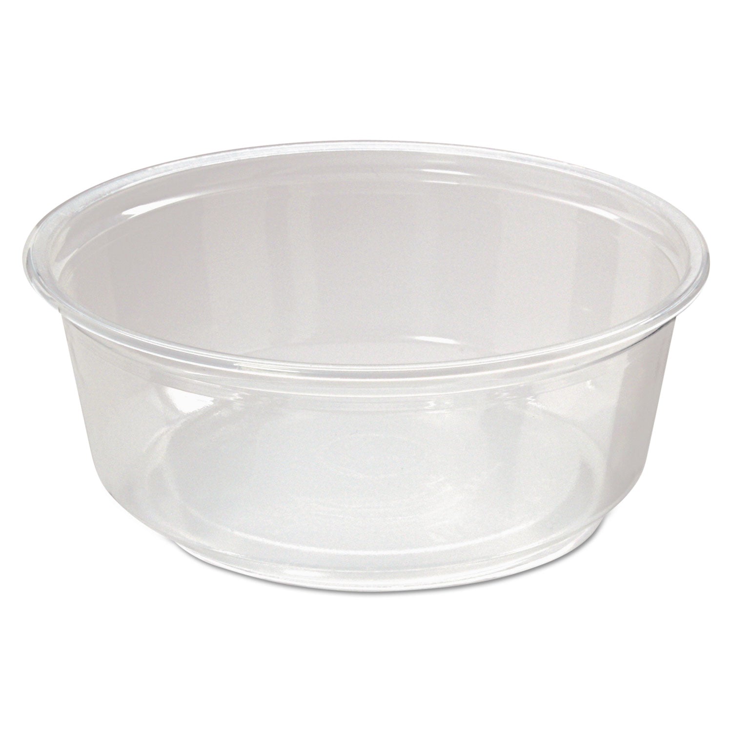 Fabri-Kal® Microwavable Deli Containers, 8 oz, 4.6" Diameter x 1.8" h, Clear, Plastic, 500/Carton - Bloom Skins