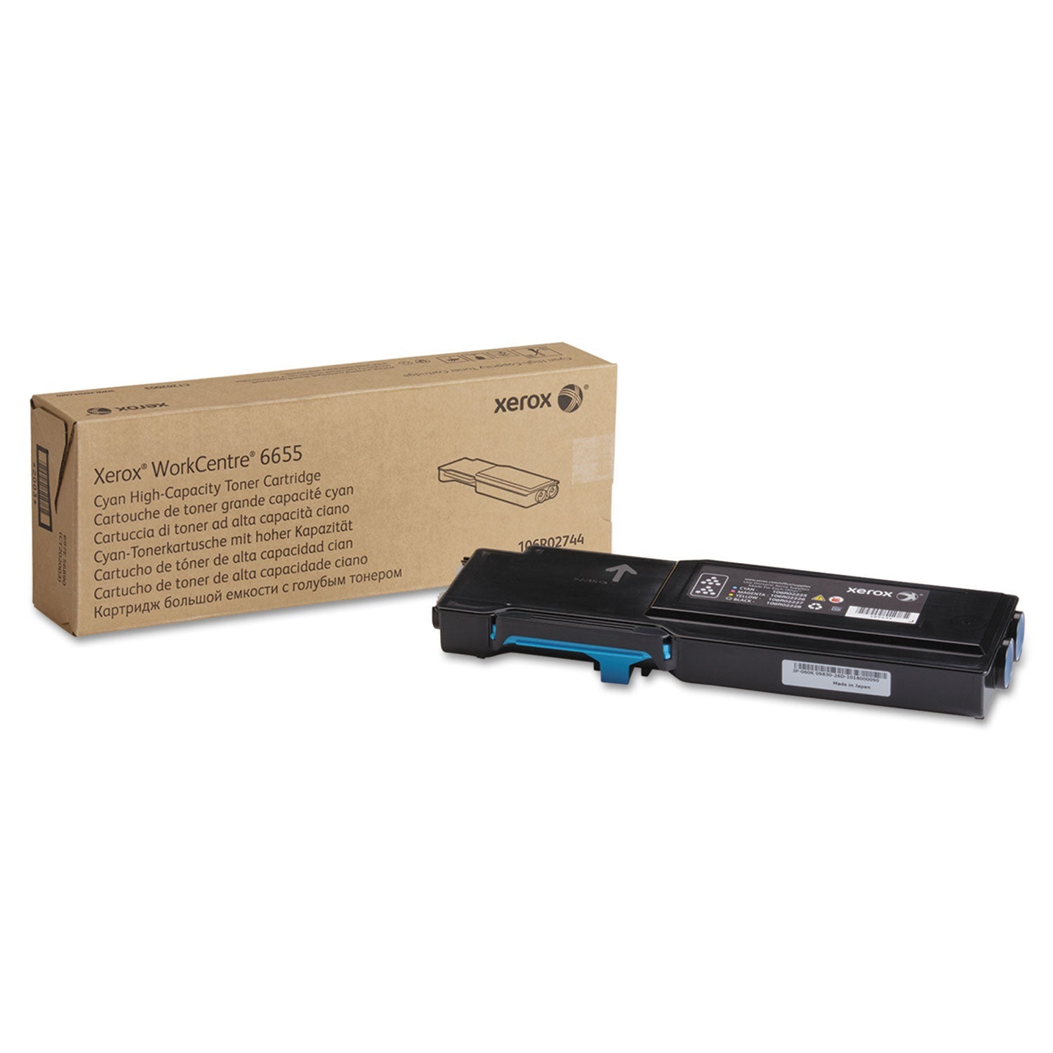 Toner | 7,500 Pages | Cyan | Xerox® 106r02744