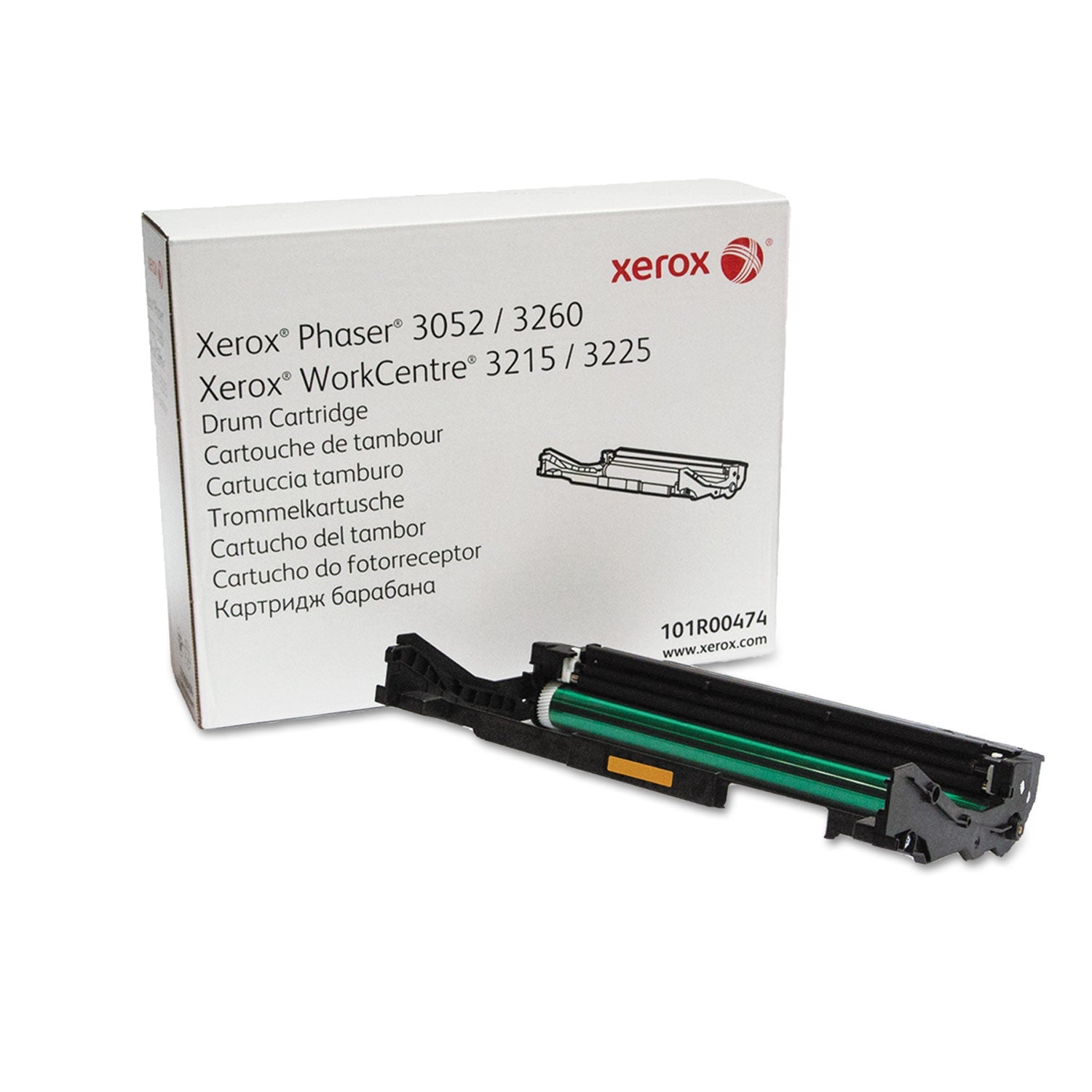 Xerox® 101r00474 Drum Unit, 10,000 Page-Yield, Black